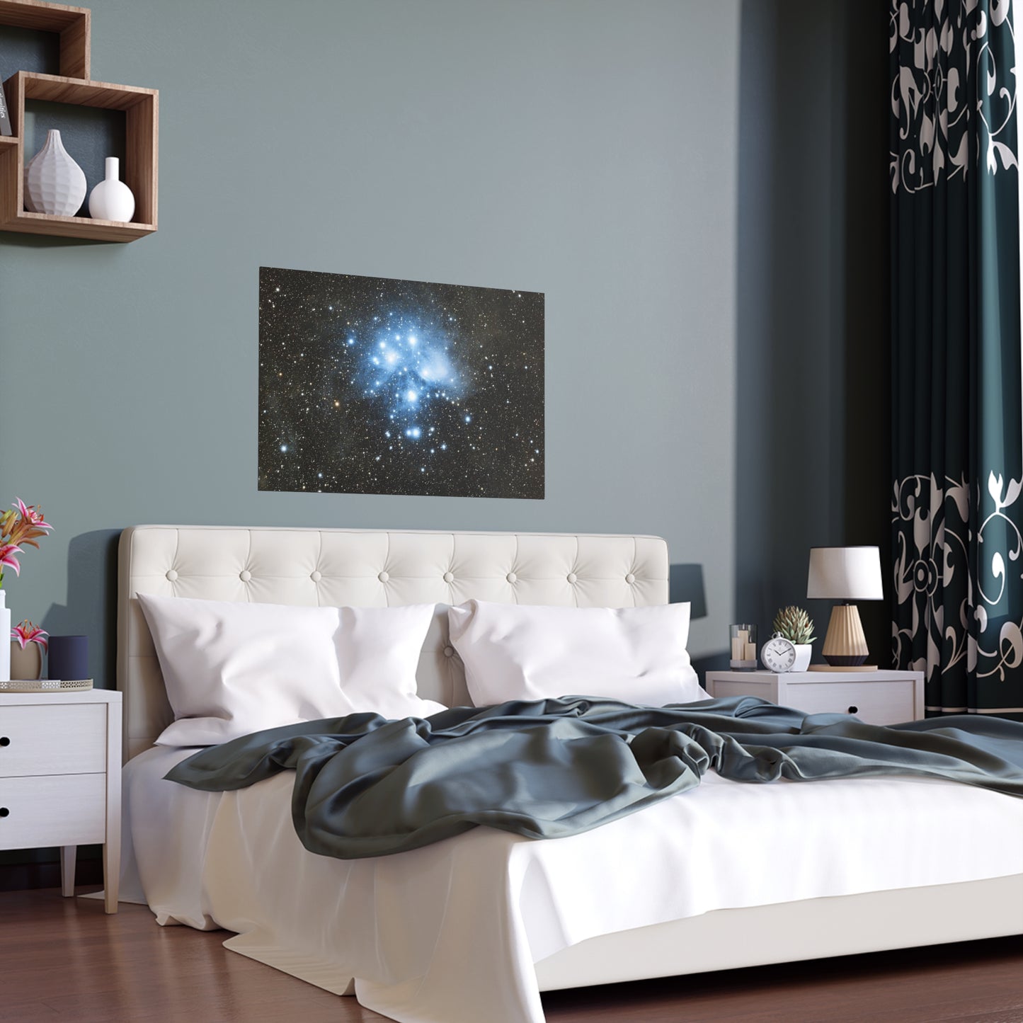 Indoor and Outdoor Silk Poster - The Pleiades by AstronoBoa