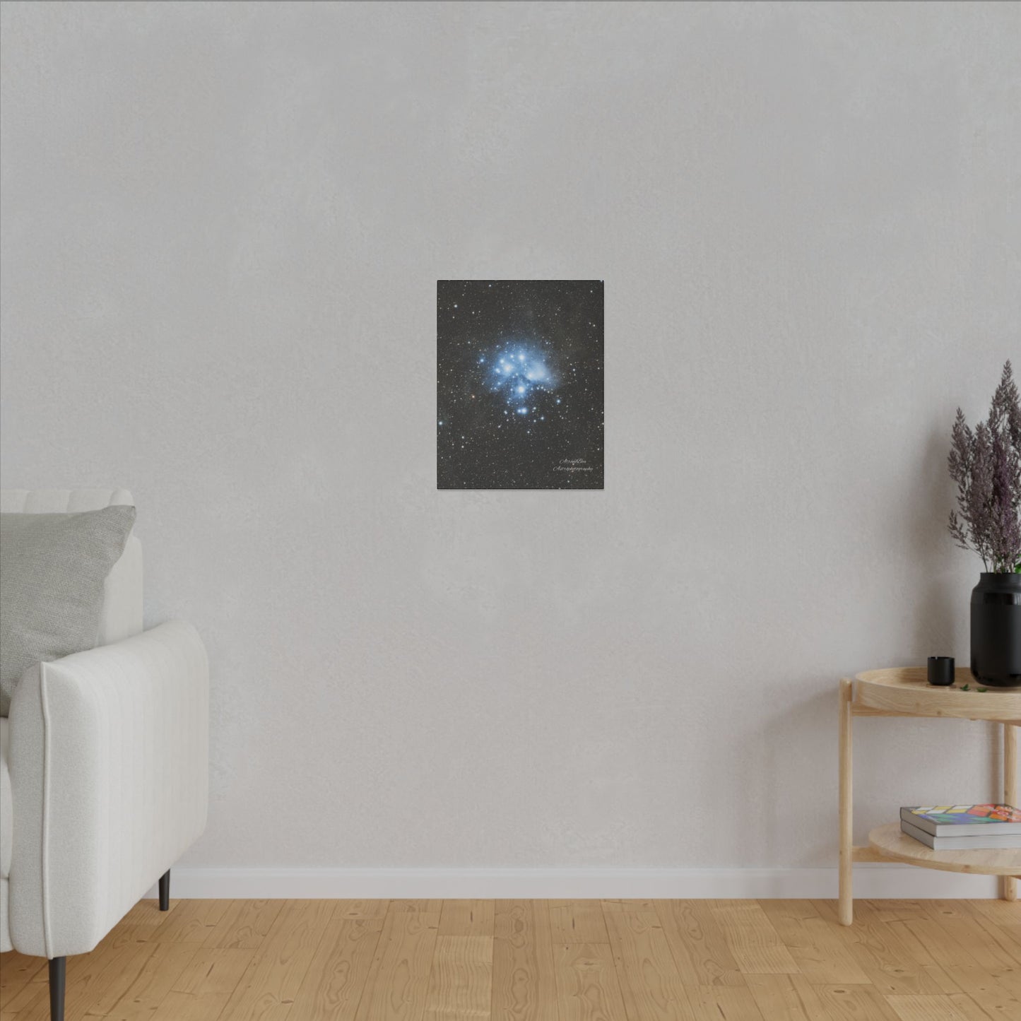 Canvas Print Pleiades Star Cluster created by AstronoBoa