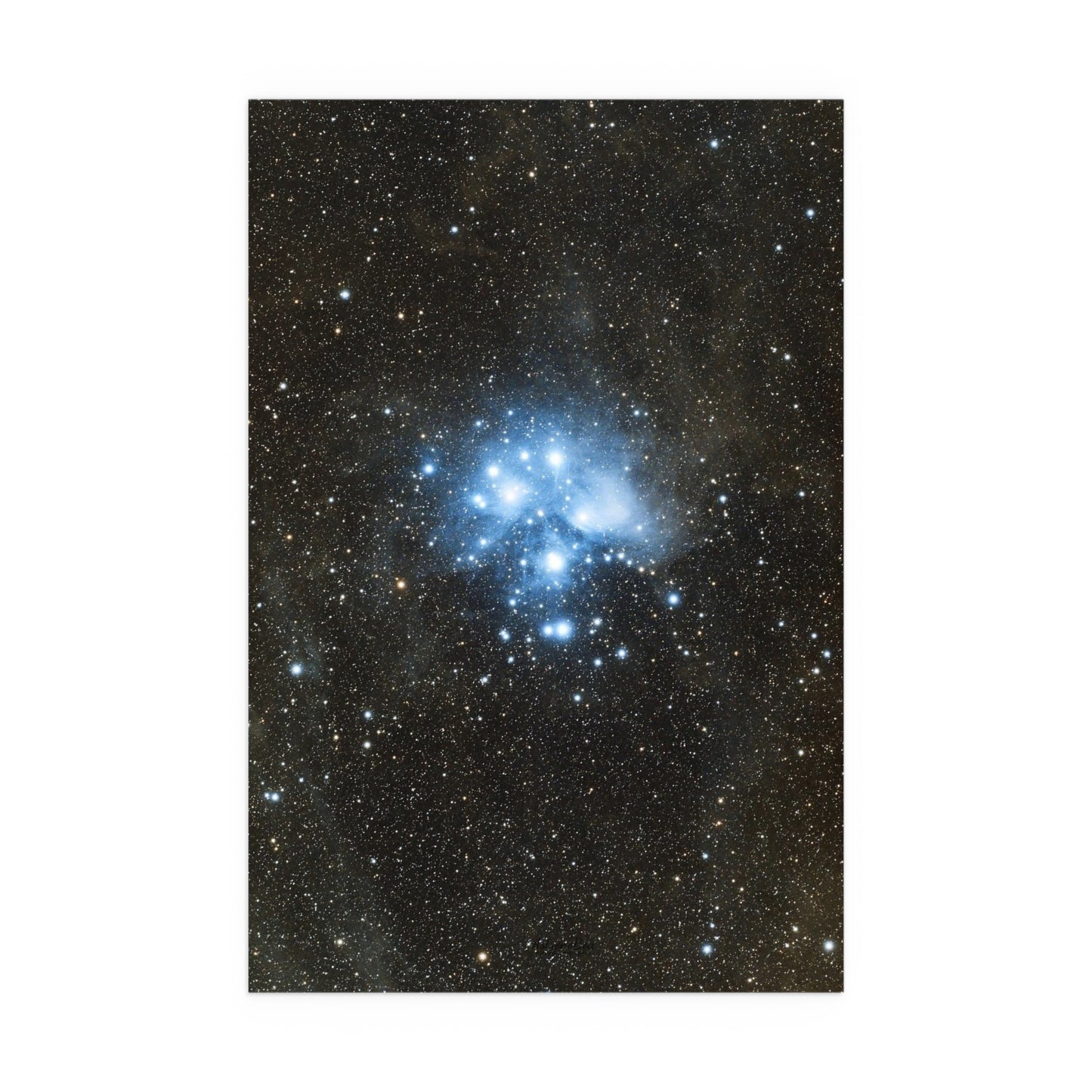 Indoor and Outdoor Silk Poster - The Pleiades by AstronoBoa