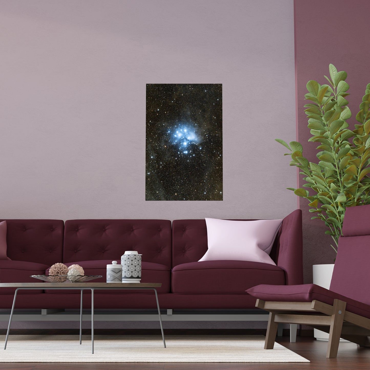 Indoor and Outdoor Silk Poster - The Pleiades by AstronoBoa