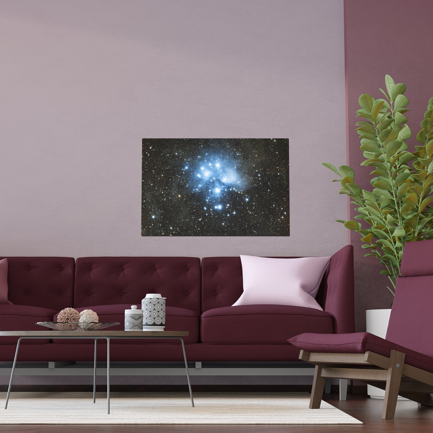 Indoor and Outdoor Silk Poster - The Pleiades by AstronoBoa