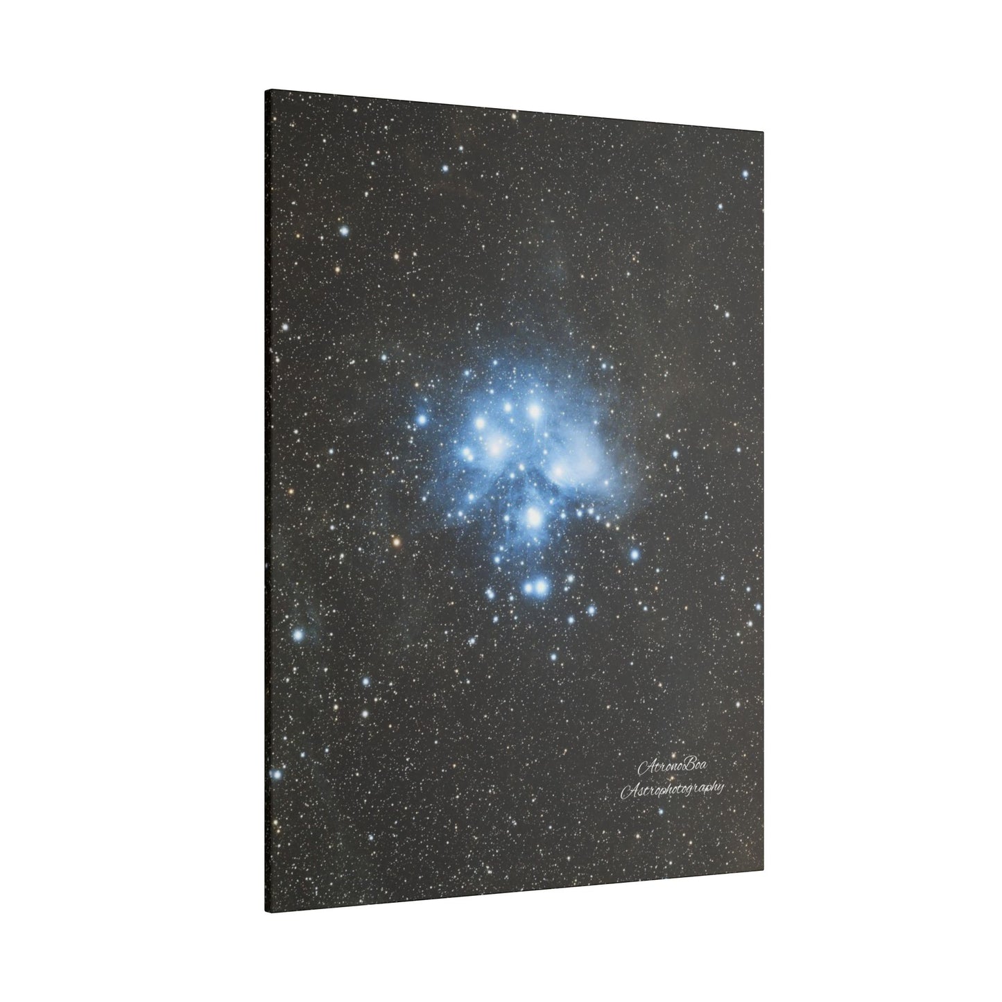 Canvas Print Pleiades Star Cluster created by AstronoBoa