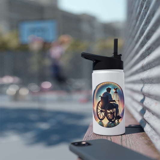 Water Bottle - Astronaut Celestial Journey Astronoboa Design