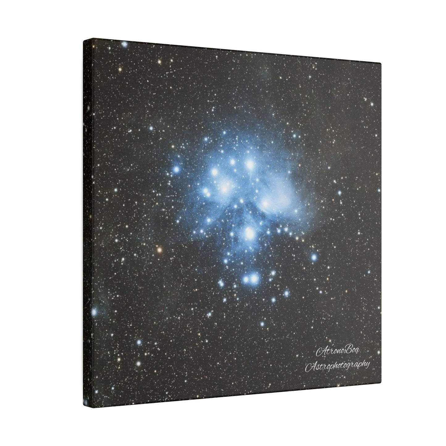 Canvas Print Pleiades Star Cluster created by AstronoBoa