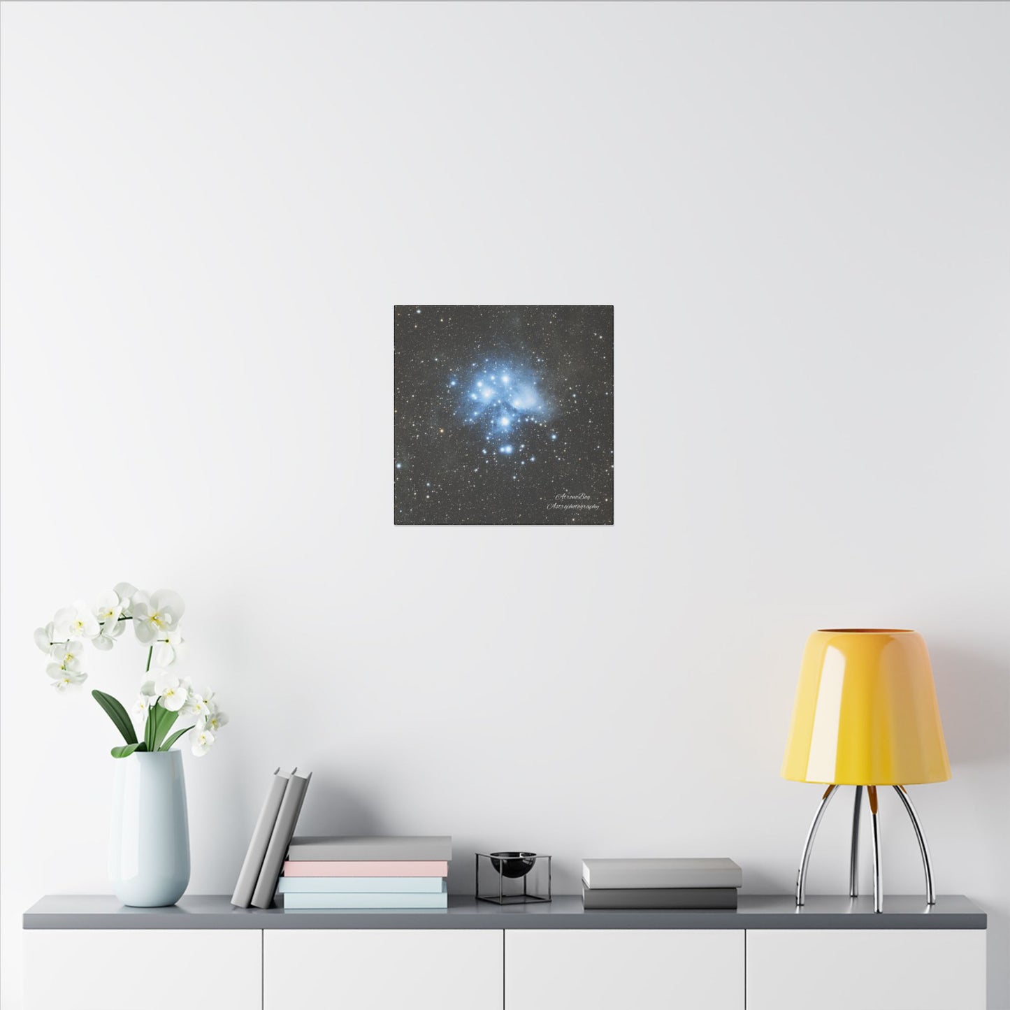 Canvas Print Pleiades Star Cluster created by AstronoBoa