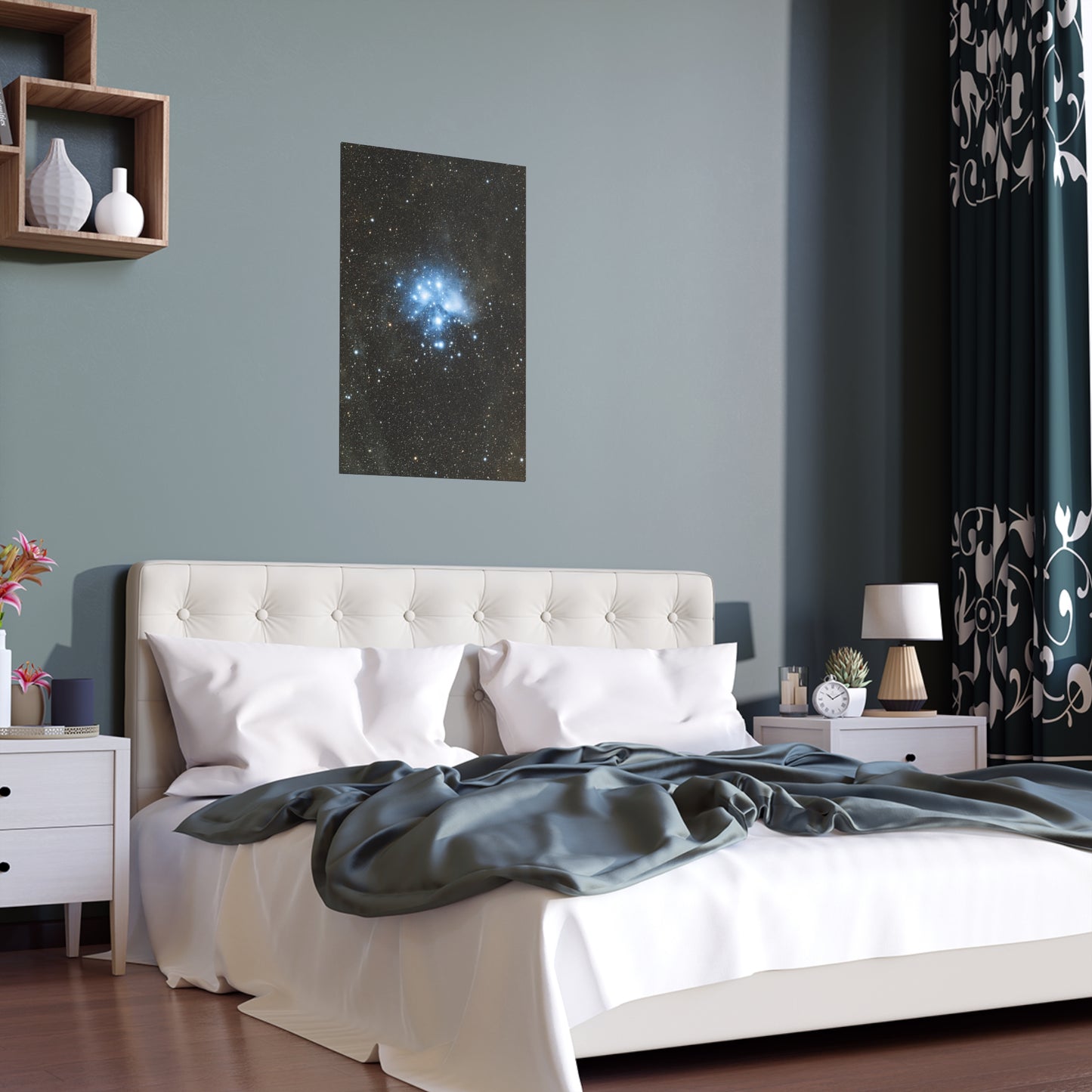 Indoor and Outdoor Silk Poster - The Pleiades by AstronoBoa