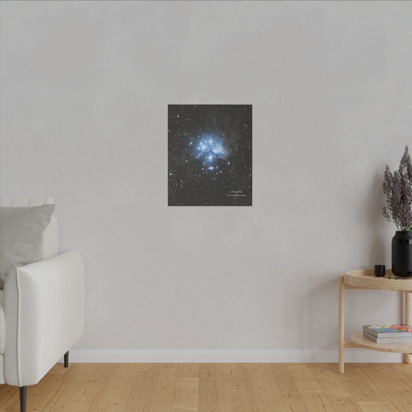 Canvas Print Pleiades Star Cluster created by AstronoBoa