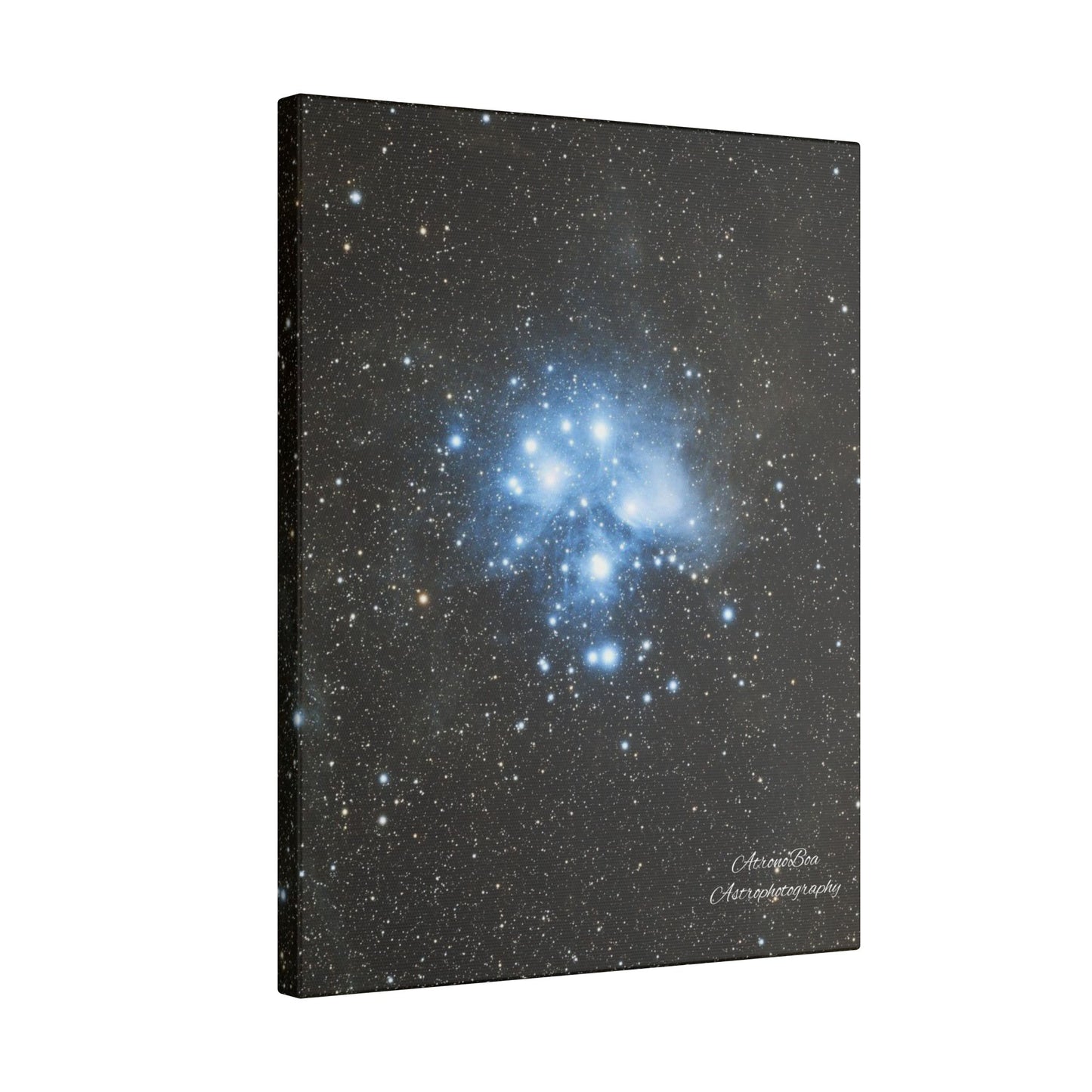 Canvas Print Pleiades Star Cluster created by AstronoBoa