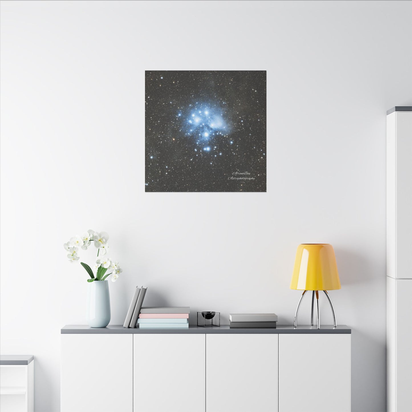 Canvas Print Pleiades Star Cluster created by AstronoBoa