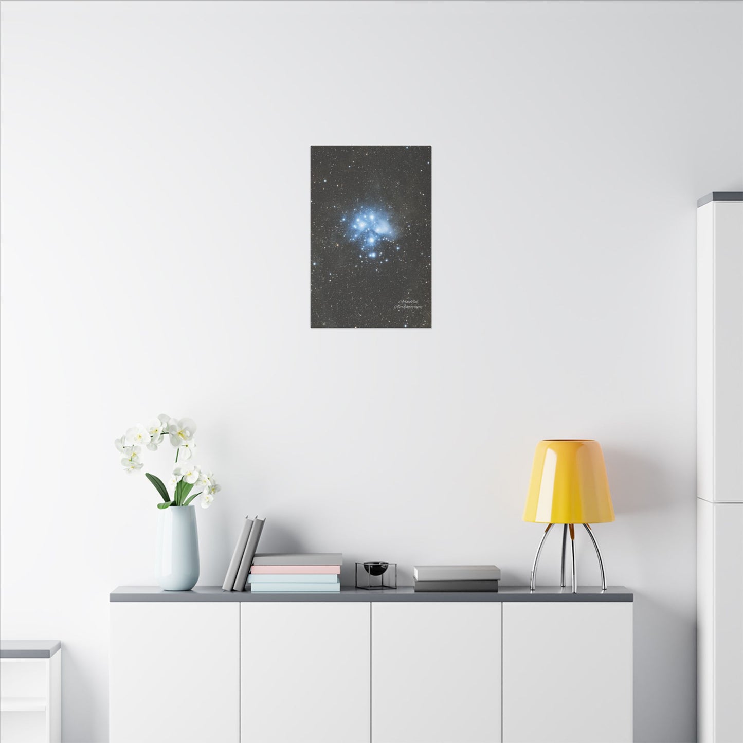 Canvas Print Pleiades Star Cluster created by AstronoBoa