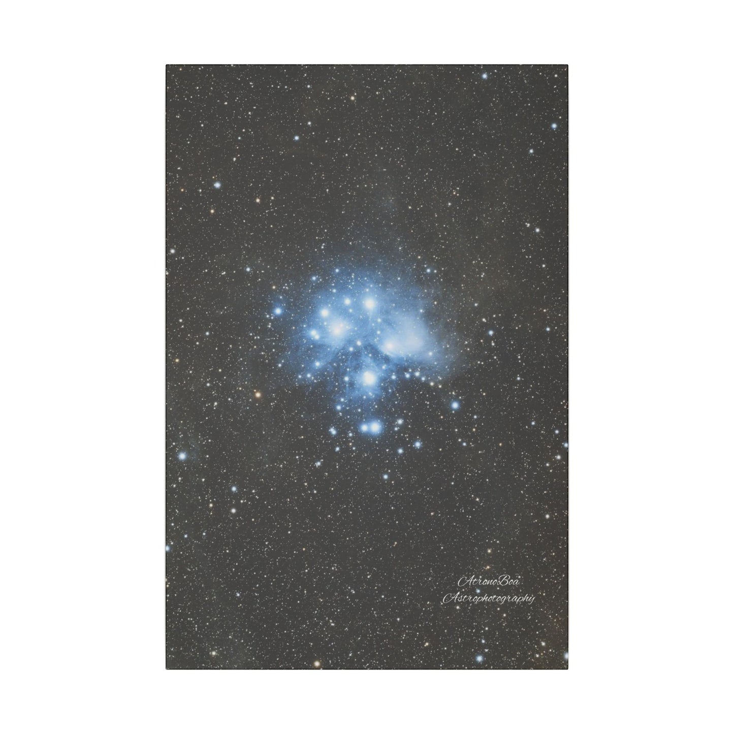 Canvas Print Pleiades Star Cluster created by AstronoBoa