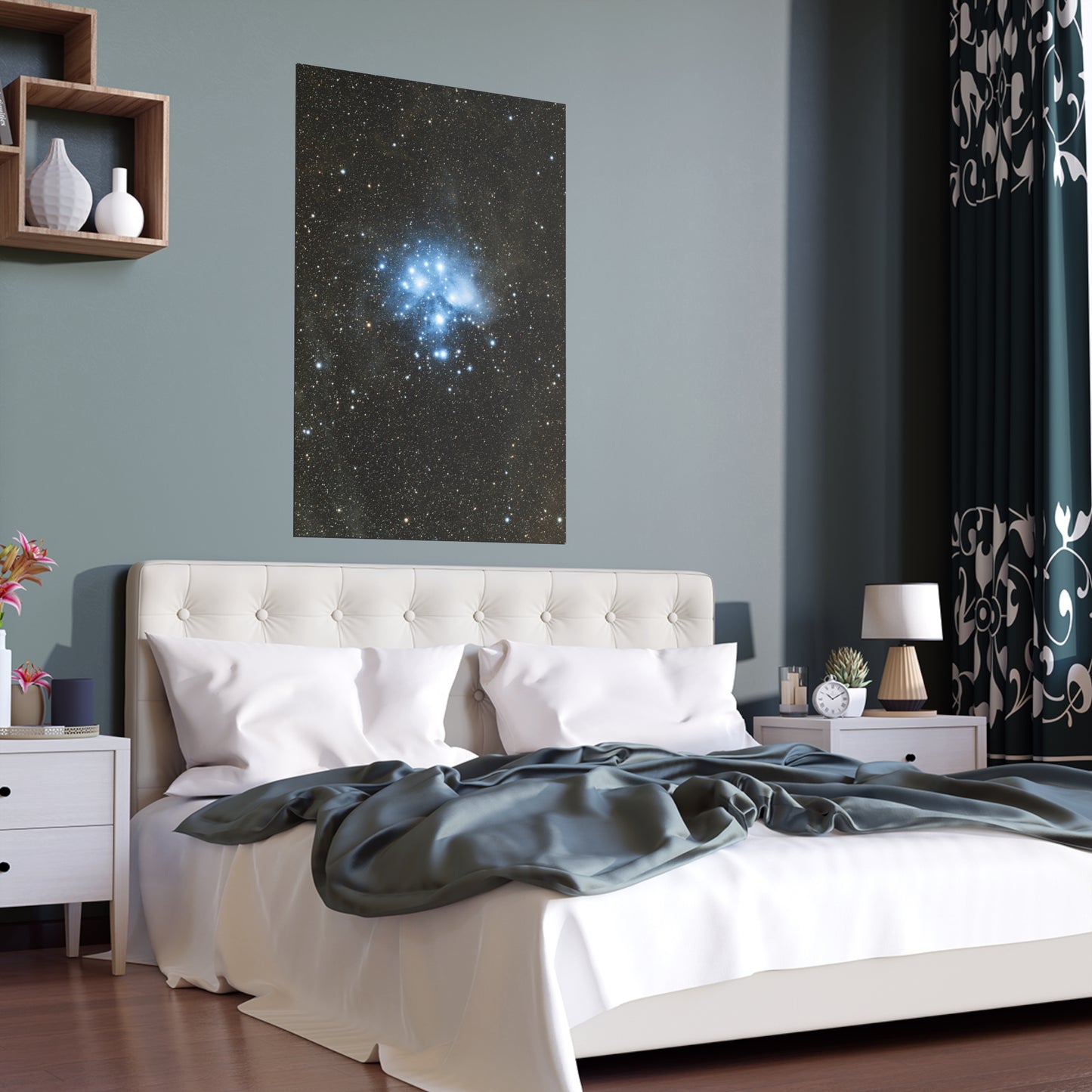 Indoor and Outdoor Silk Poster - The Pleiades by AstronoBoa