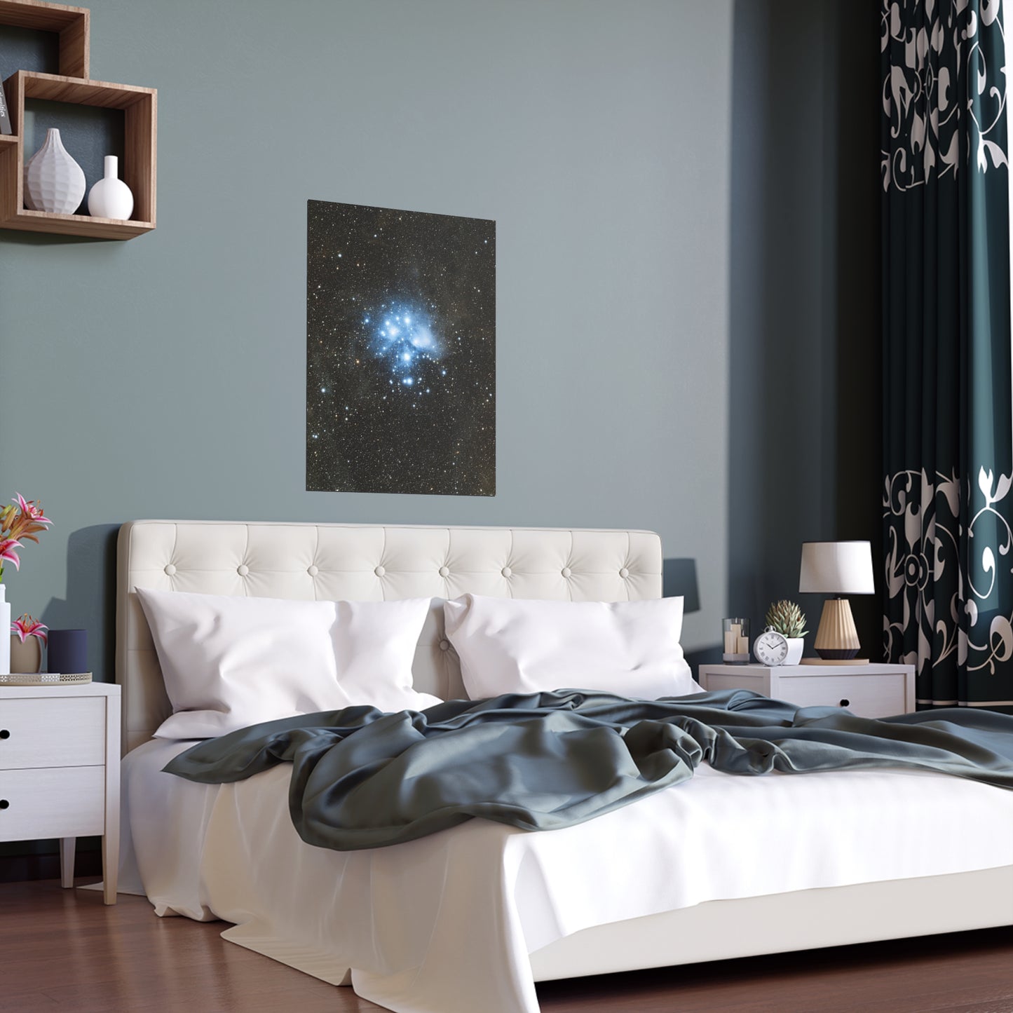 Indoor and Outdoor Silk Poster - The Pleiades by AstronoBoa