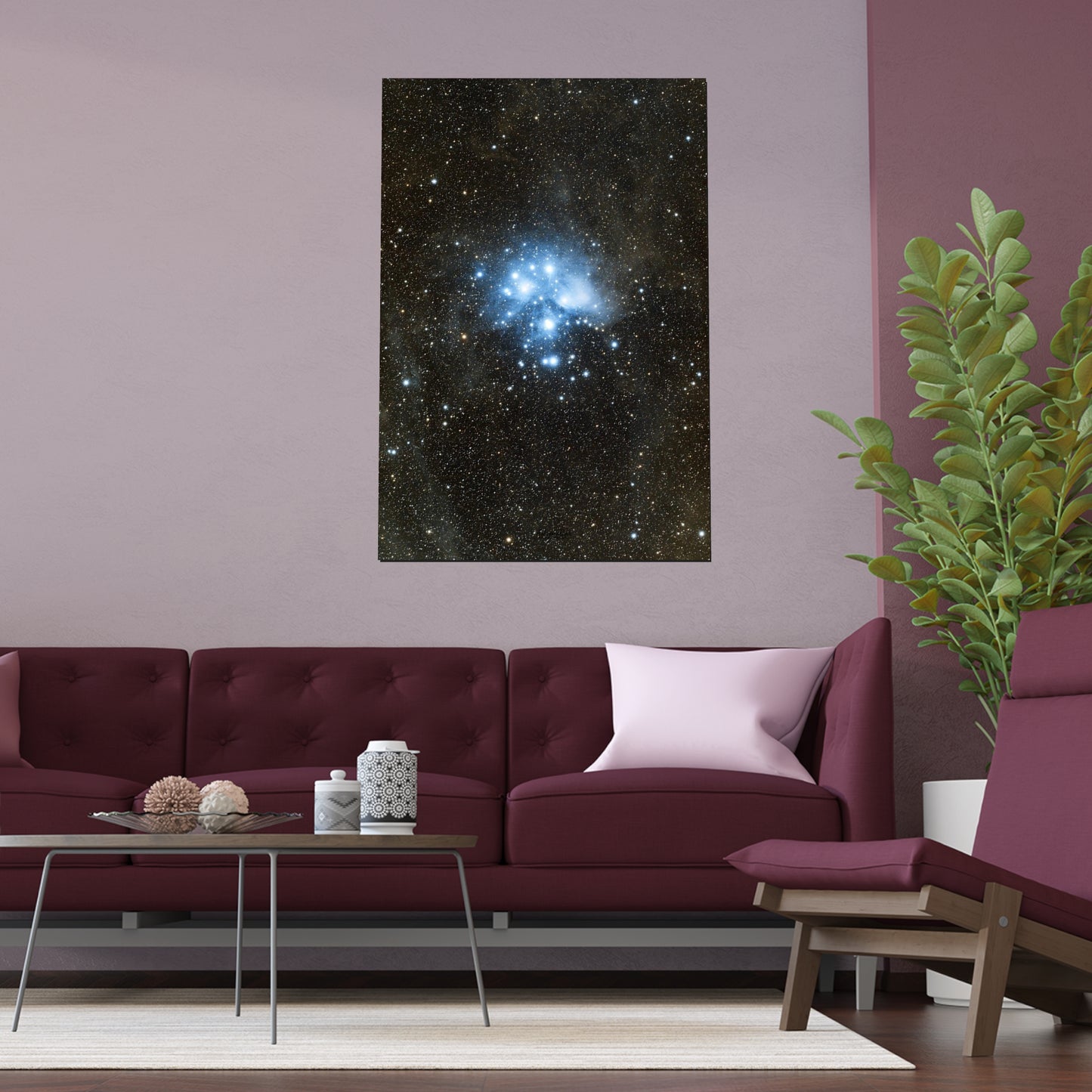 Indoor and Outdoor Silk Poster - The Pleiades by AstronoBoa