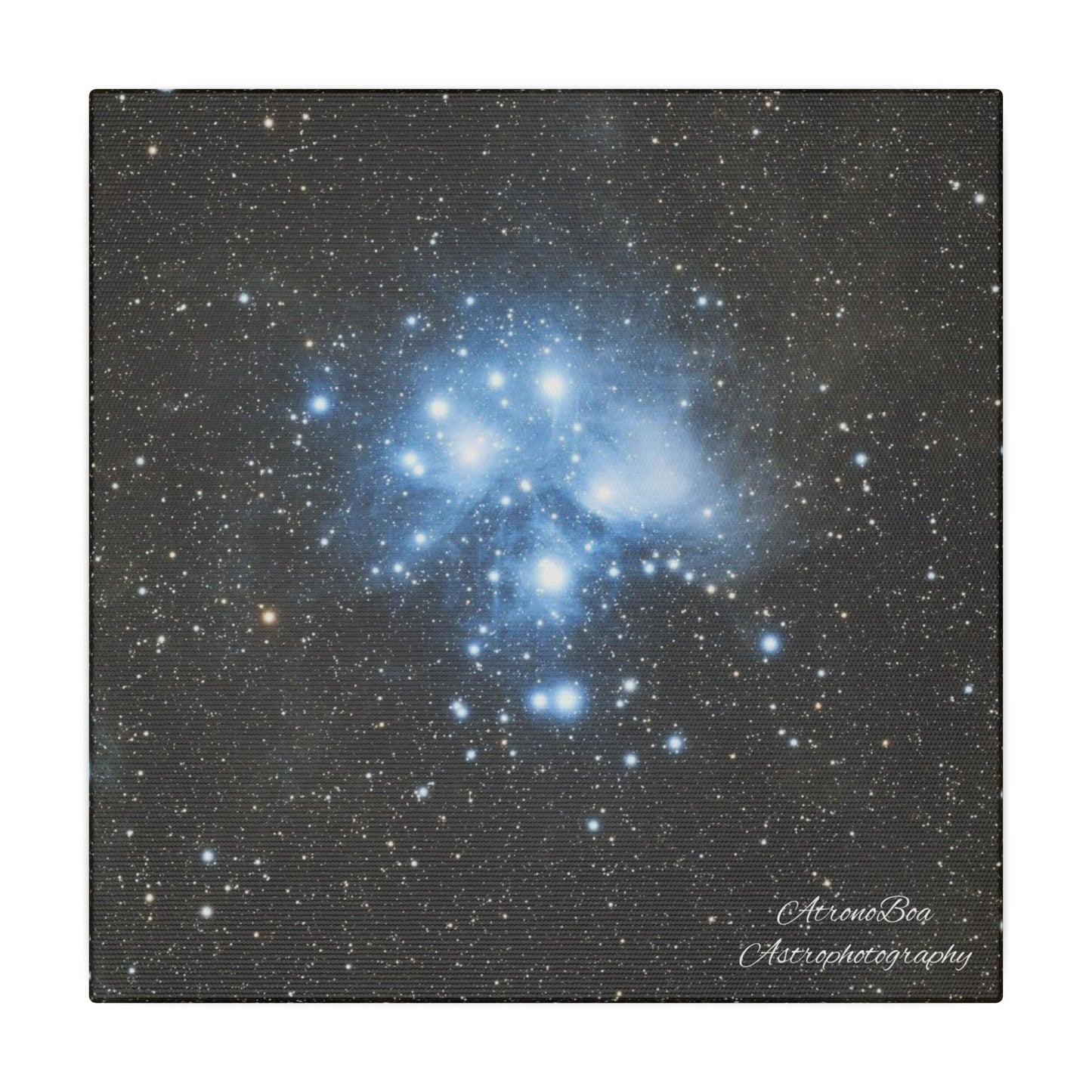 Canvas Print Pleiades Star Cluster created by AstronoBoa