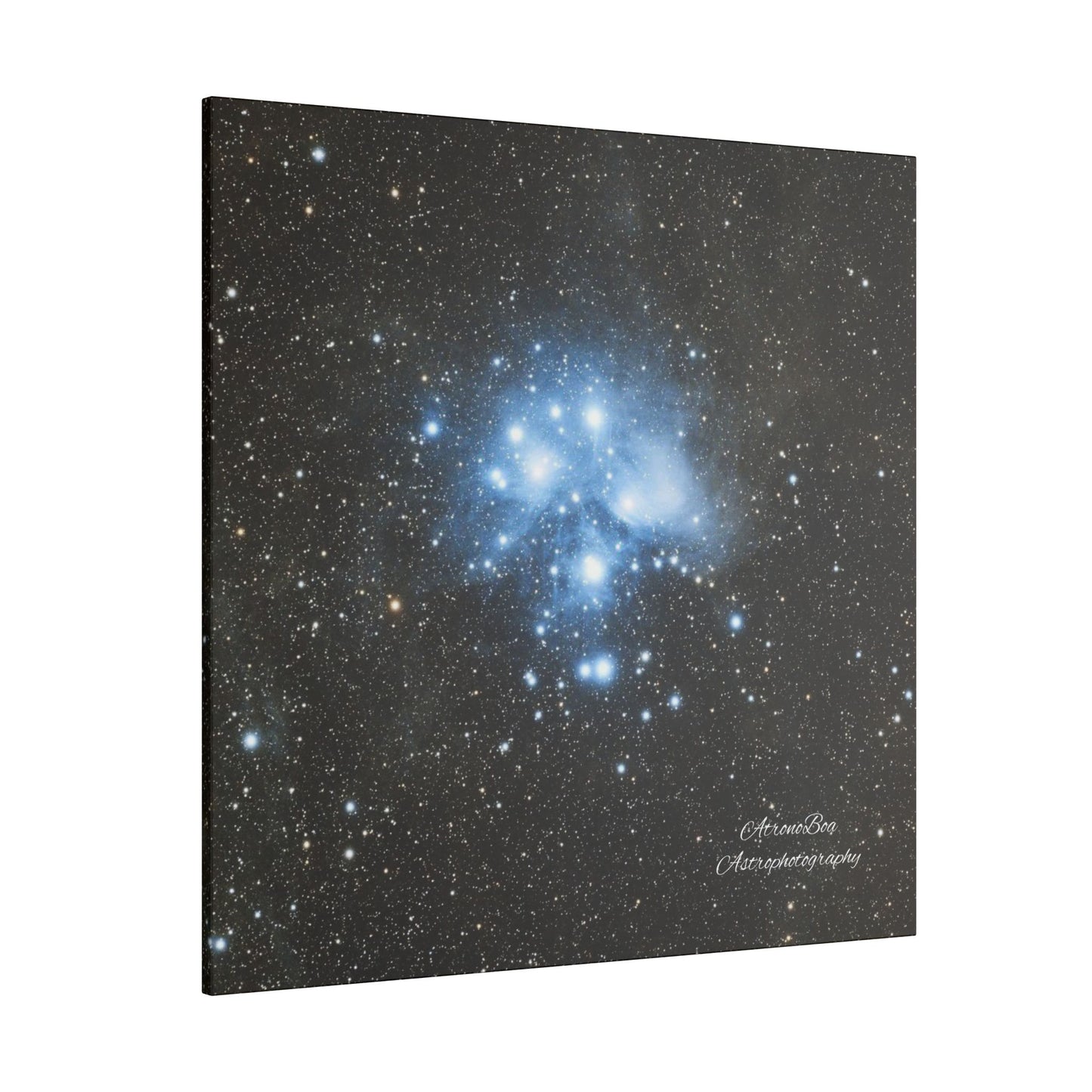 Canvas Print Pleiades Star Cluster created by AstronoBoa