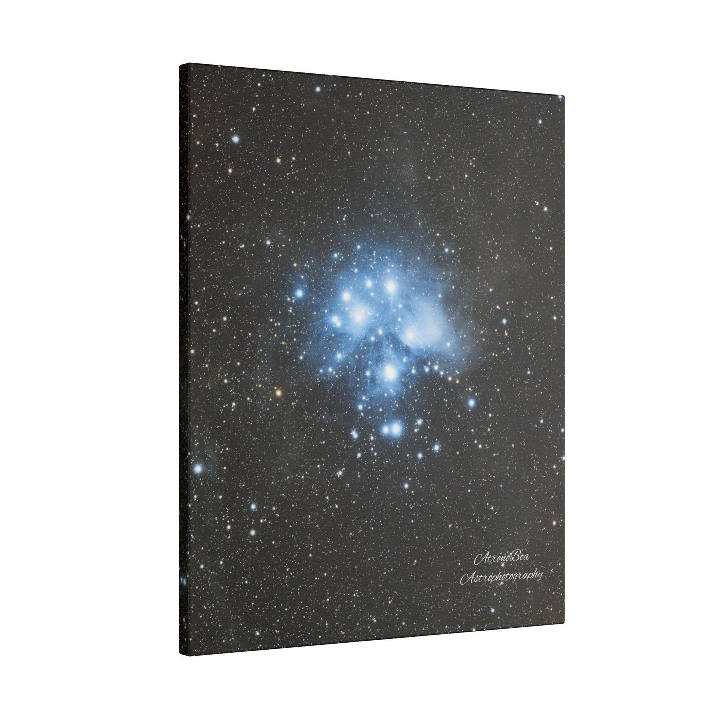 Canvas Print Pleiades Star Cluster created by AstronoBoa