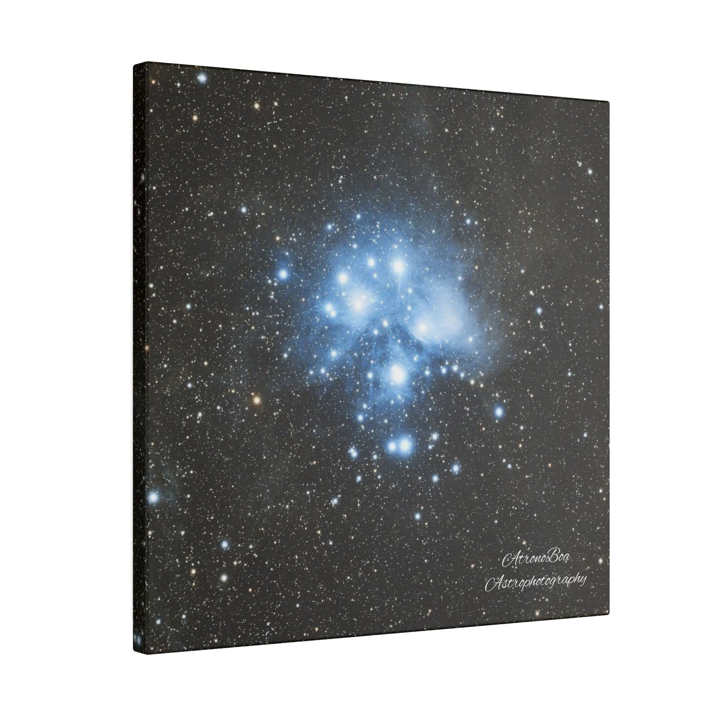 Canvas Print Pleiades Star Cluster created by AstronoBoa