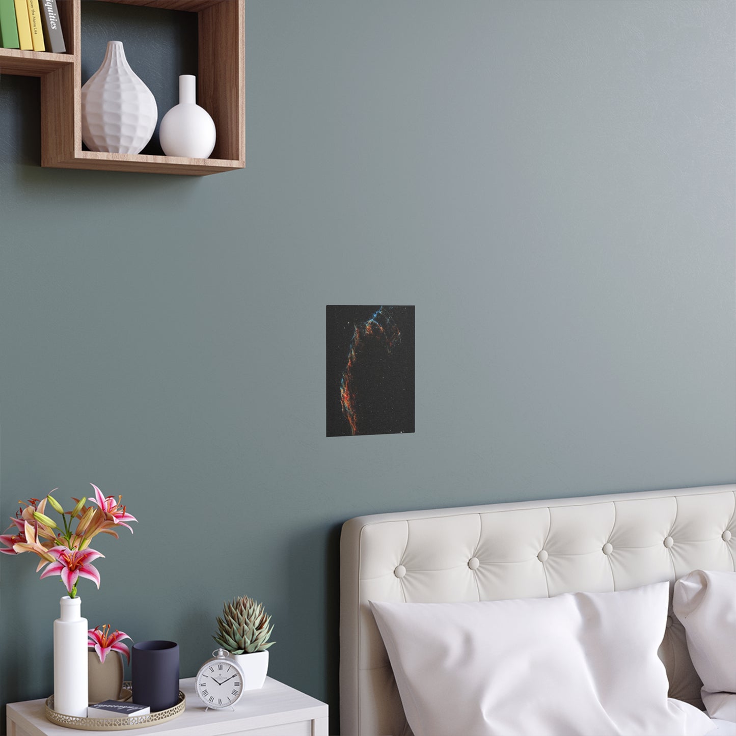 Indoor and Outdoor Silk Poster - The Eastern Veil NGC 6992 by AstronoBoa