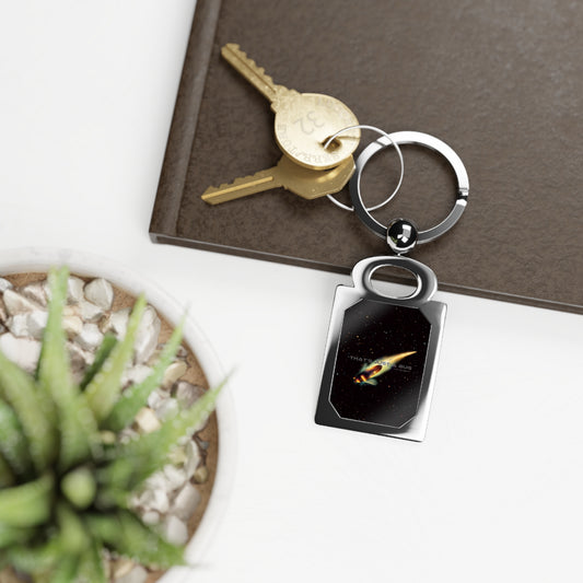 Rectangle Photo Keyring "That's just a bug"