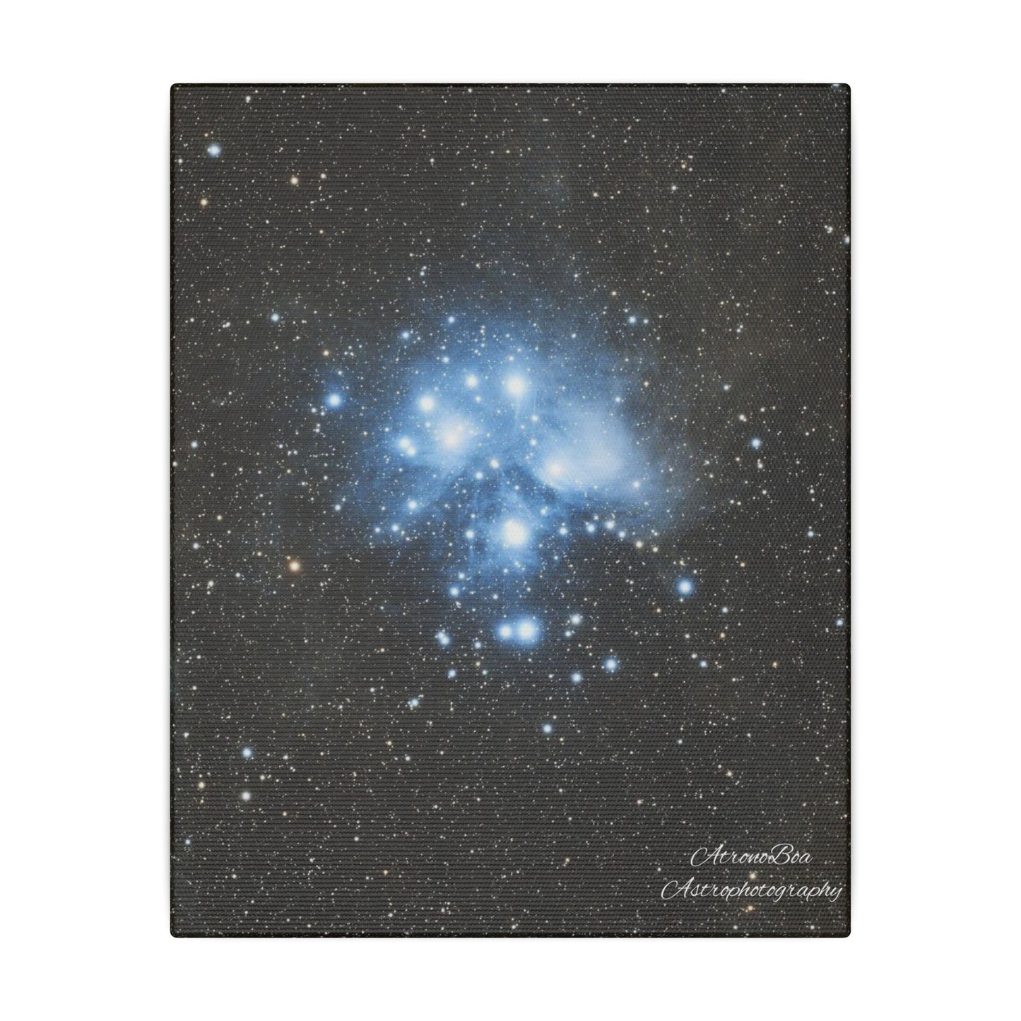 Canvas Print Pleiades Star Cluster created by AstronoBoa