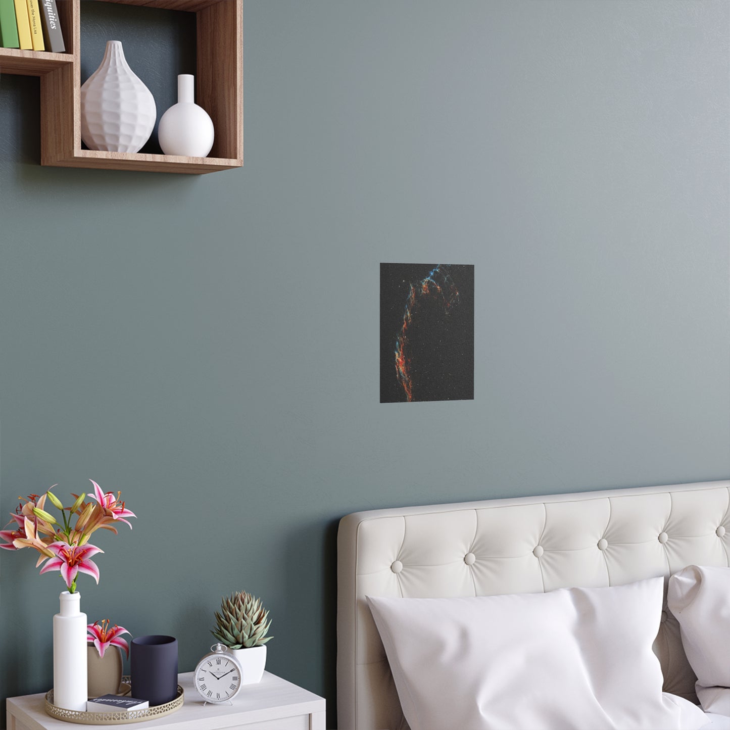 Indoor and Outdoor Silk Poster - The Eastern Veil NGC 6992 by AstronoBoa