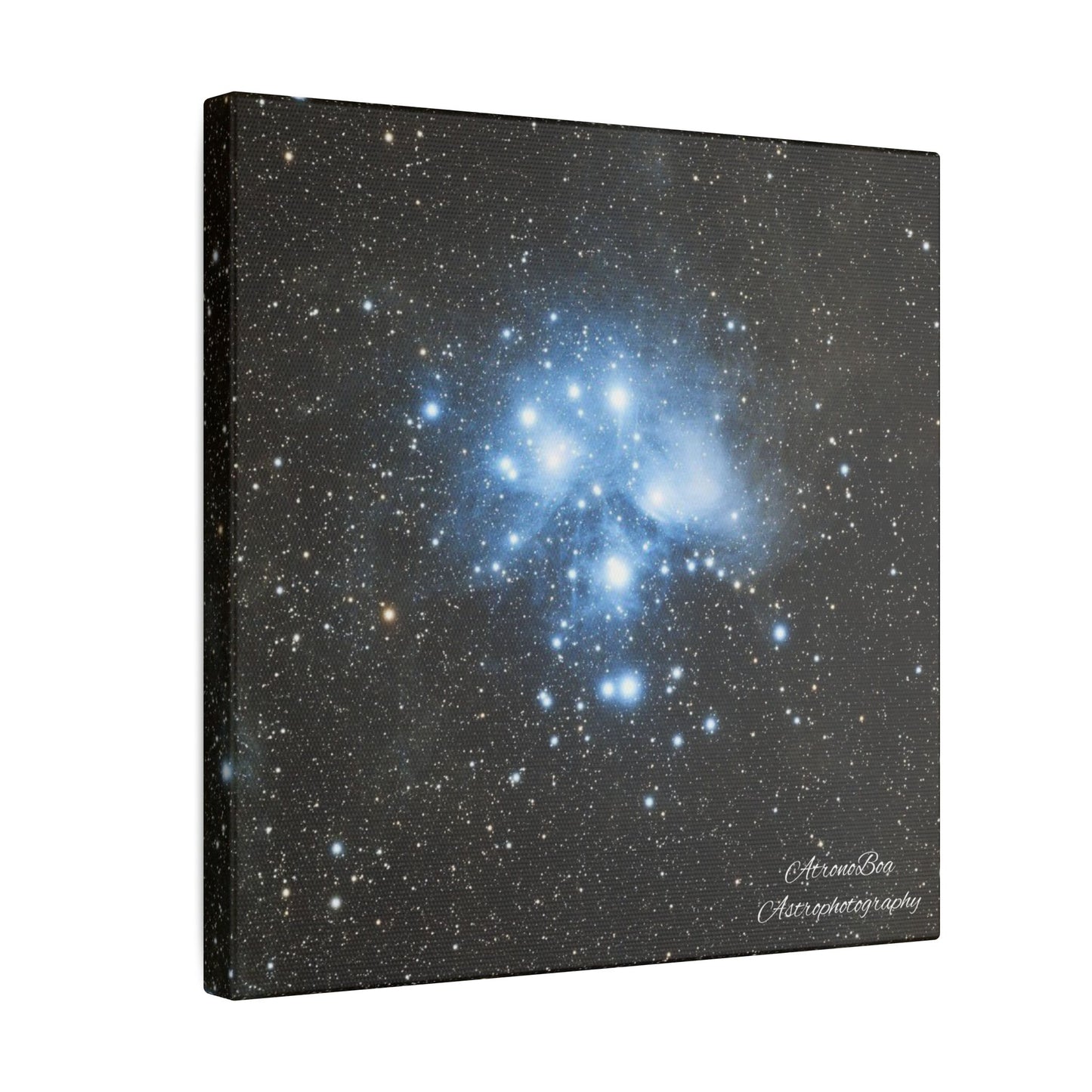 Canvas Print Pleiades Star Cluster created by AstronoBoa