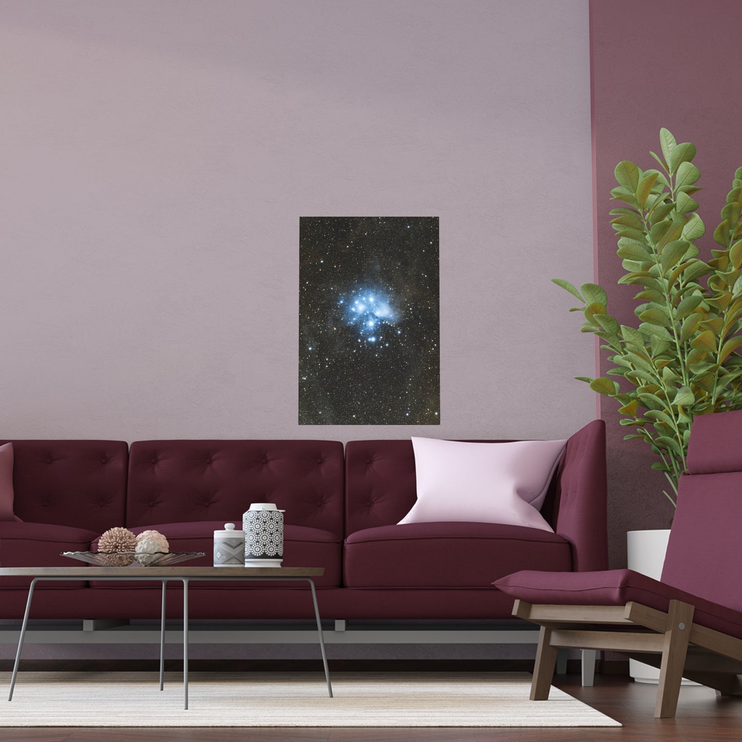 Indoor and Outdoor Silk Poster - The Pleiades by AstronoBoa