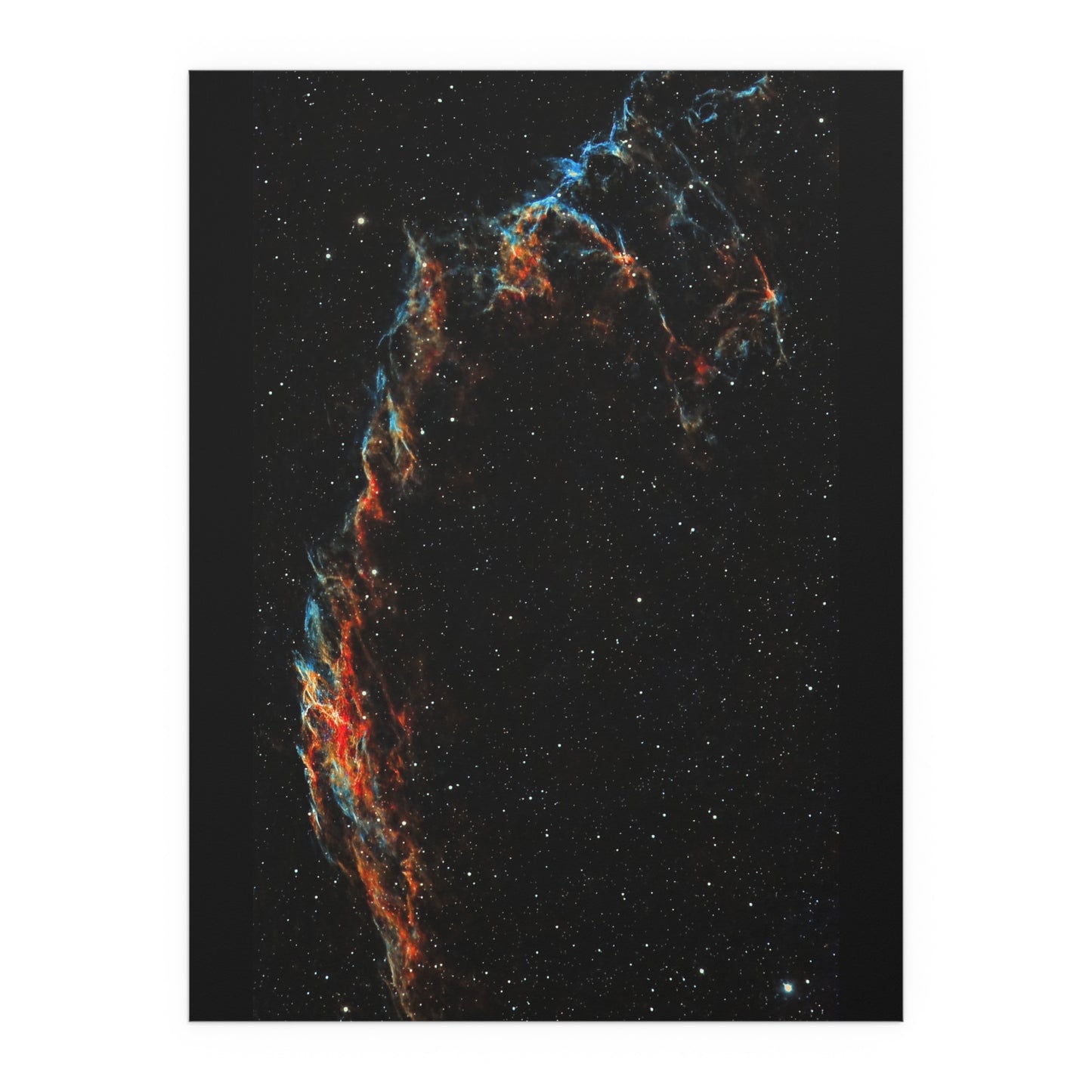 Indoor and Outdoor Silk Poster - The Eastern Veil NGC 6992 by AstronoBoa