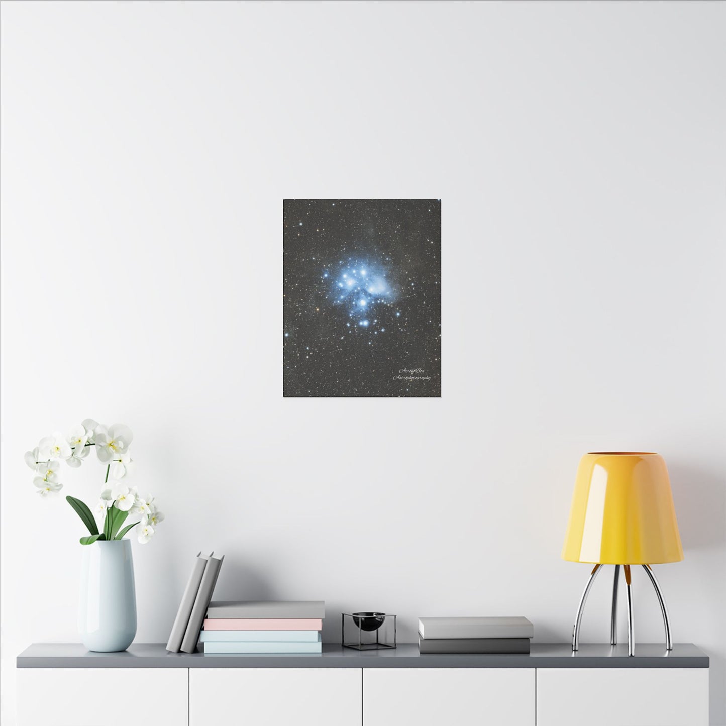 Canvas Print Pleiades Star Cluster created by AstronoBoa