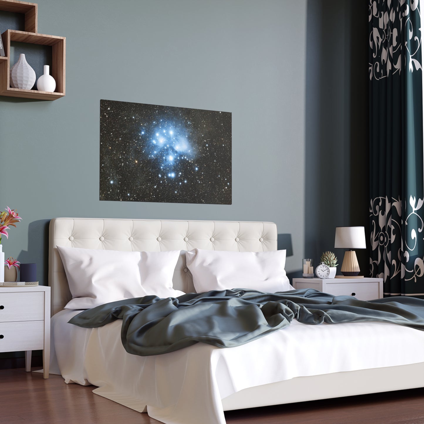 Indoor and Outdoor Silk Poster - The Pleiades by AstronoBoa