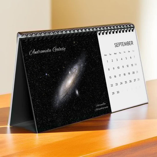 Simplex Desk Calendar (2025 grid) Astrophotography by AstronoBoa