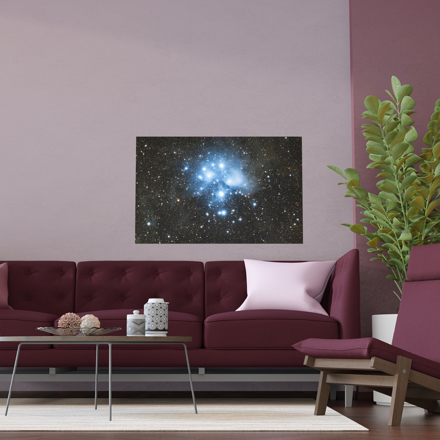 Indoor and Outdoor Silk Poster - The Pleiades by AstronoBoa