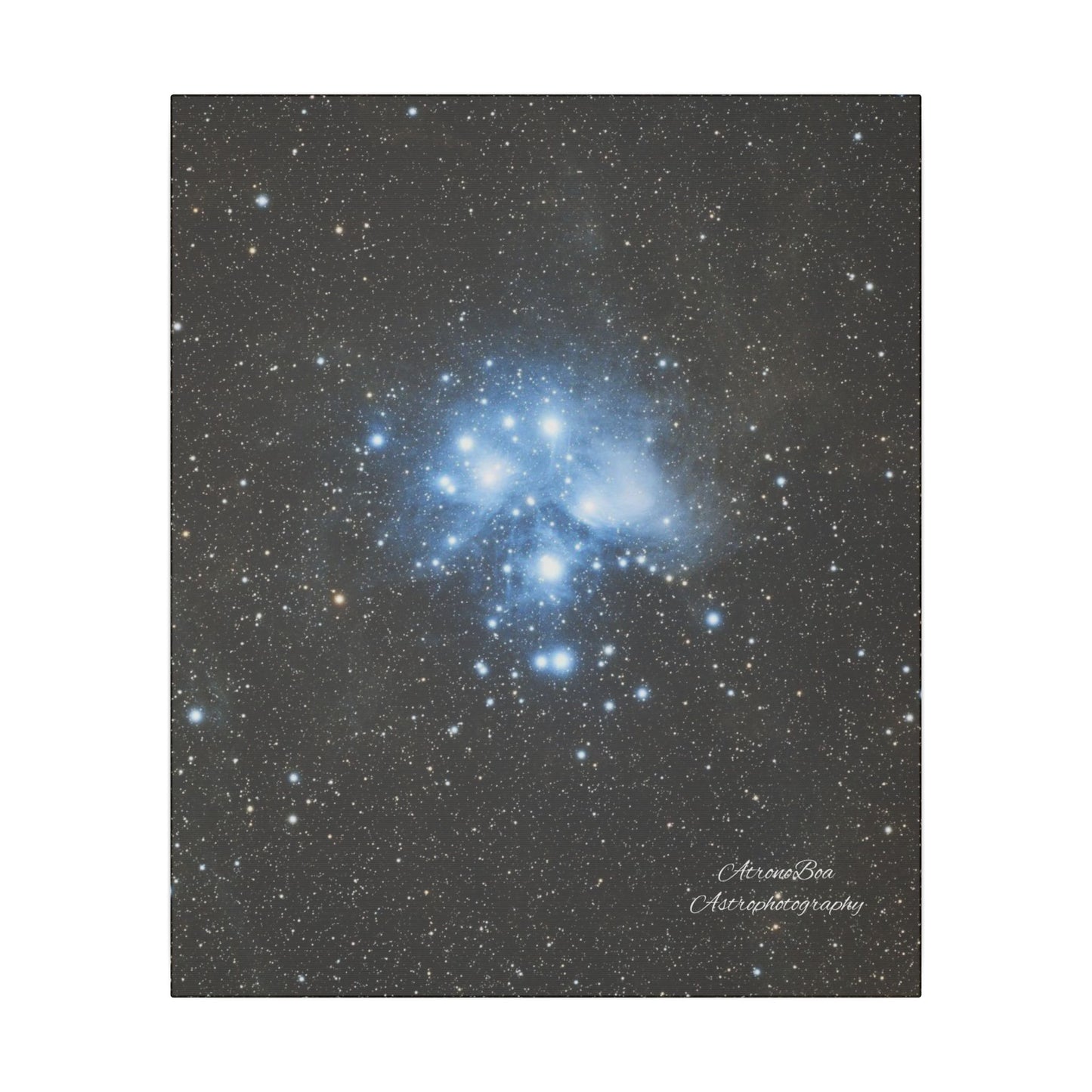 Canvas Print Pleiades Star Cluster created by AstronoBoa