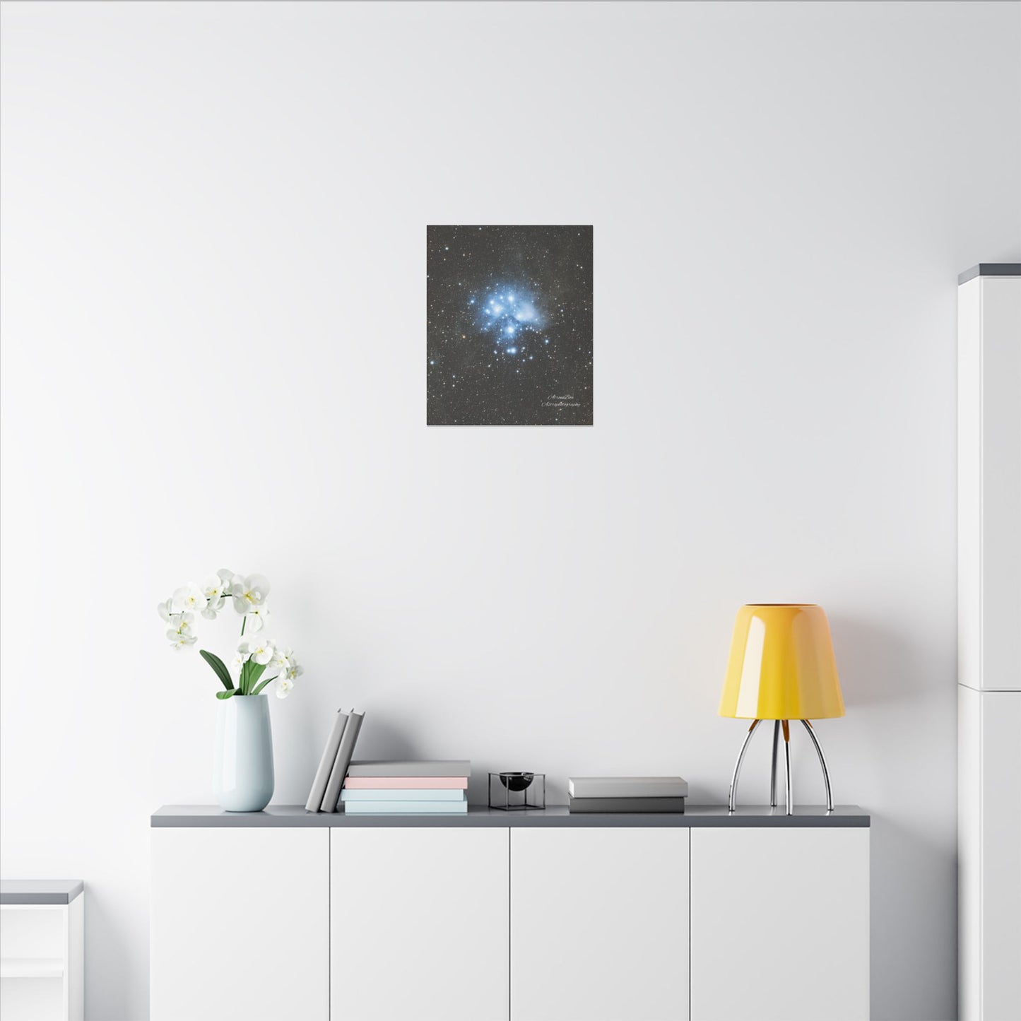 Canvas Print Pleiades Star Cluster created by AstronoBoa