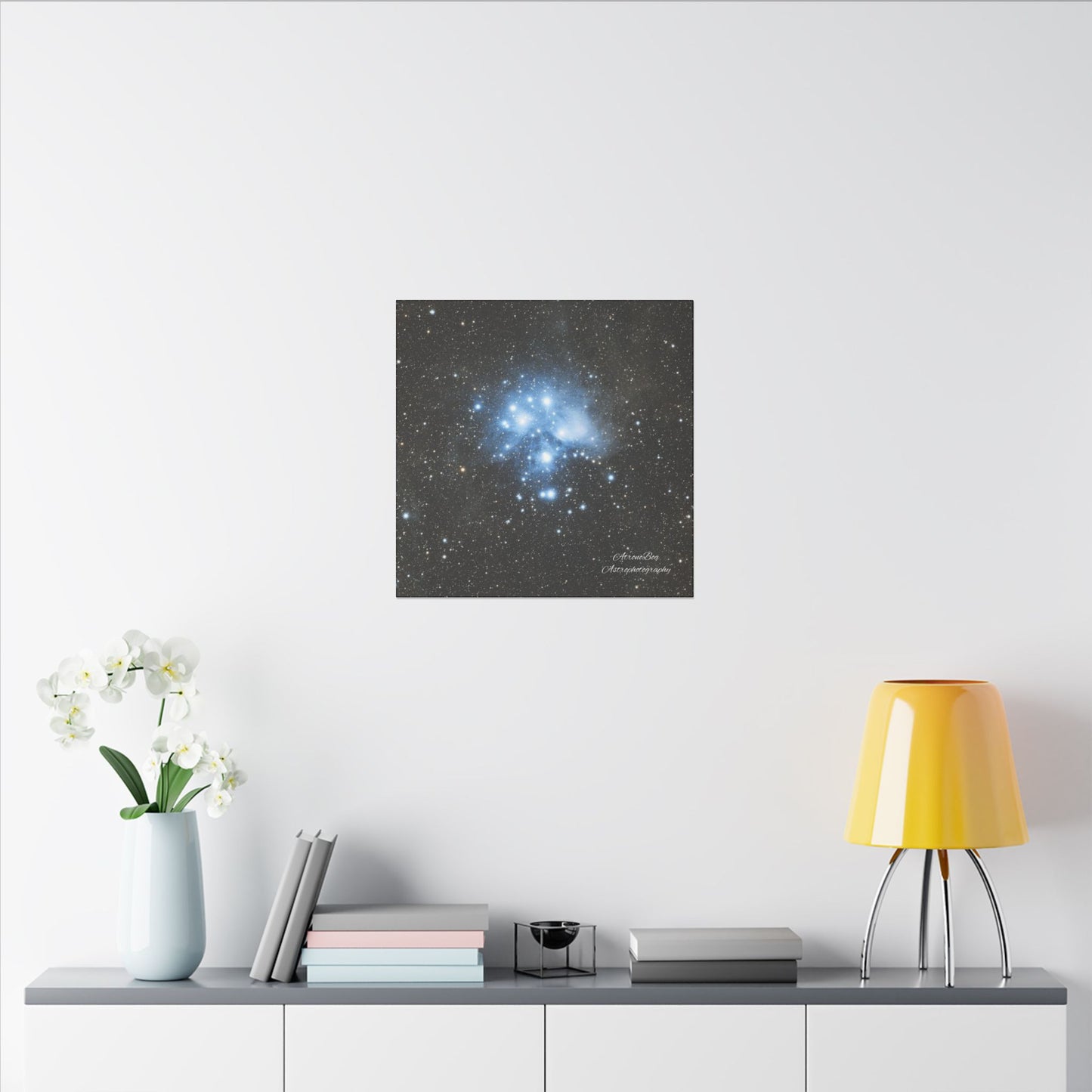 Canvas Print Pleiades Star Cluster created by AstronoBoa