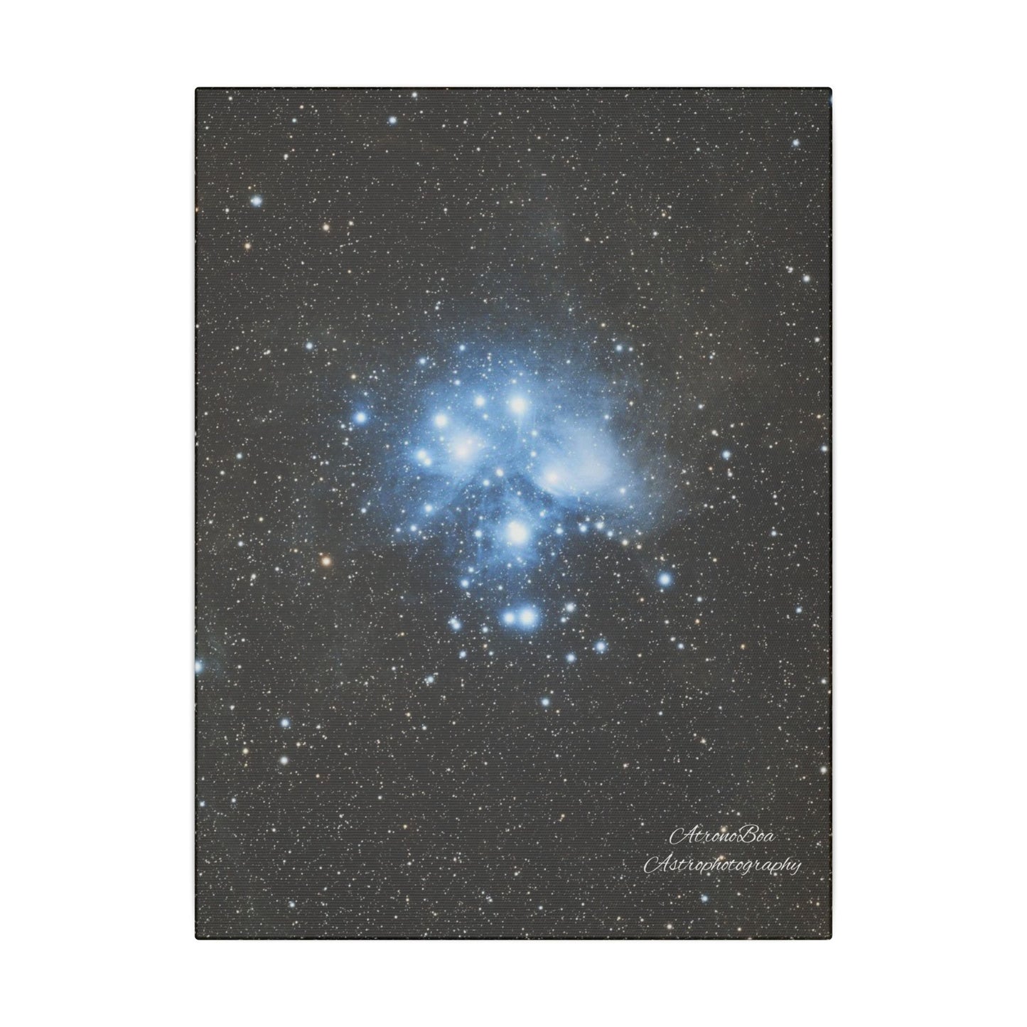 Canvas Print Pleiades Star Cluster created by AstronoBoa