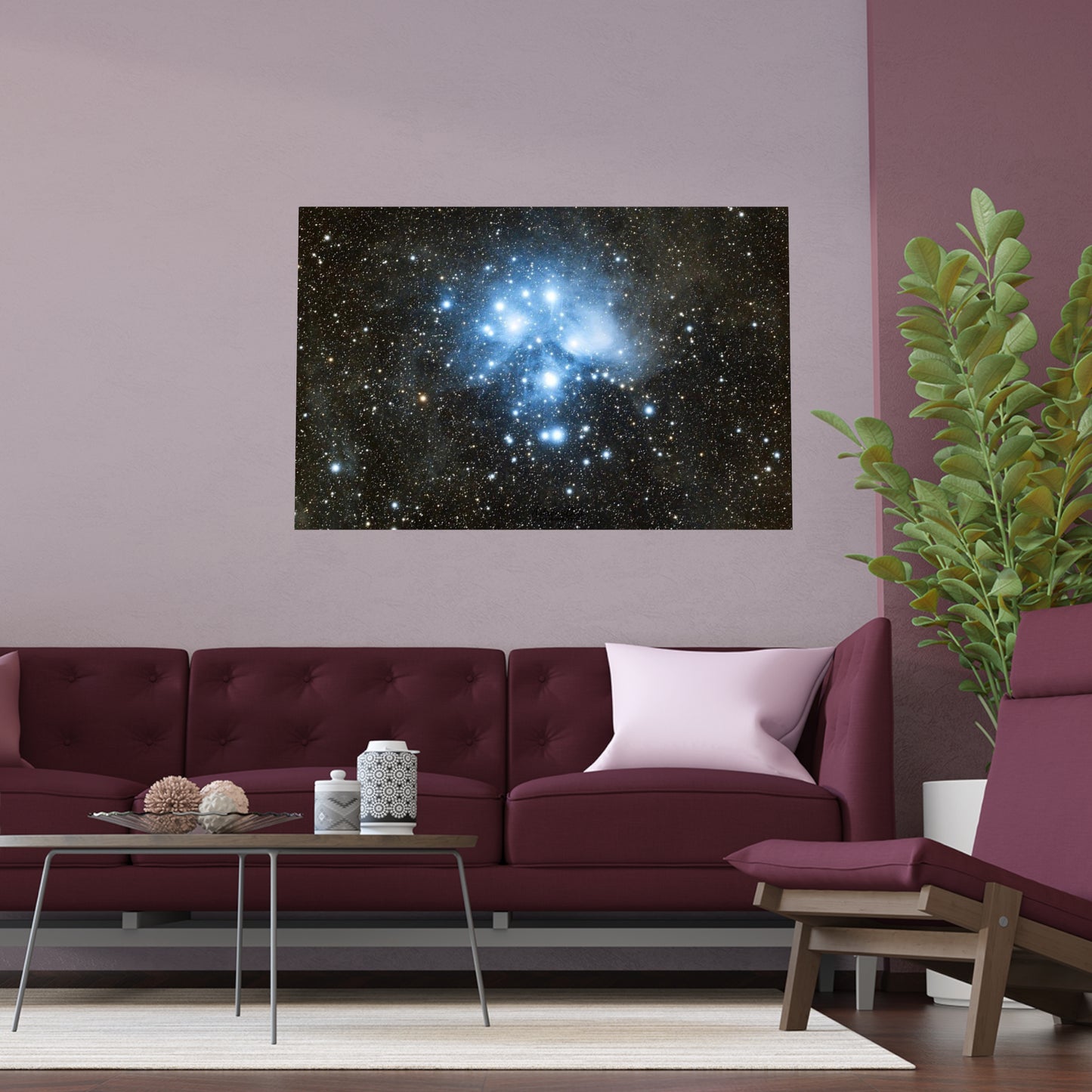 Indoor and Outdoor Silk Poster - The Pleiades by AstronoBoa