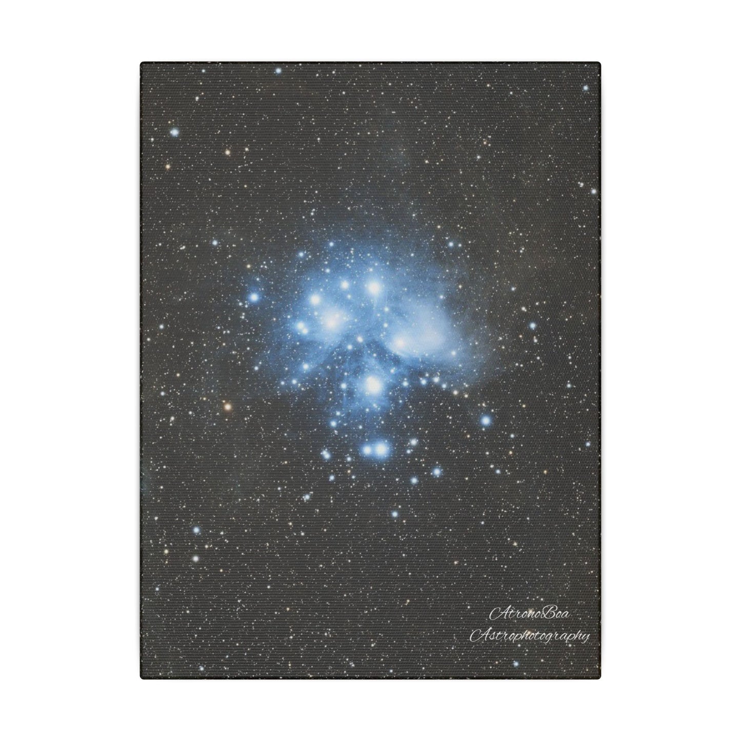 Canvas Print Pleiades Star Cluster created by AstronoBoa