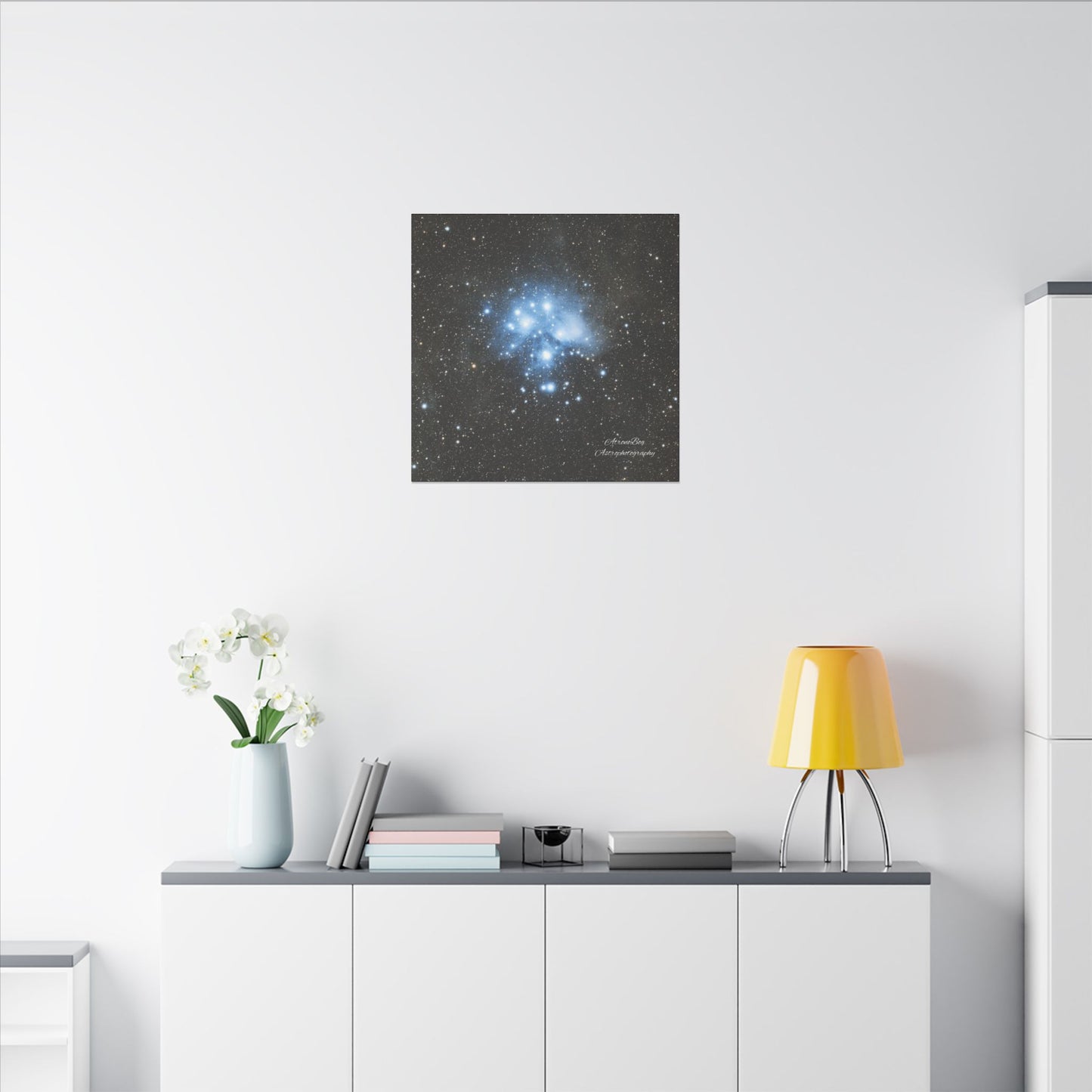 Canvas Print Pleiades Star Cluster created by AstronoBoa