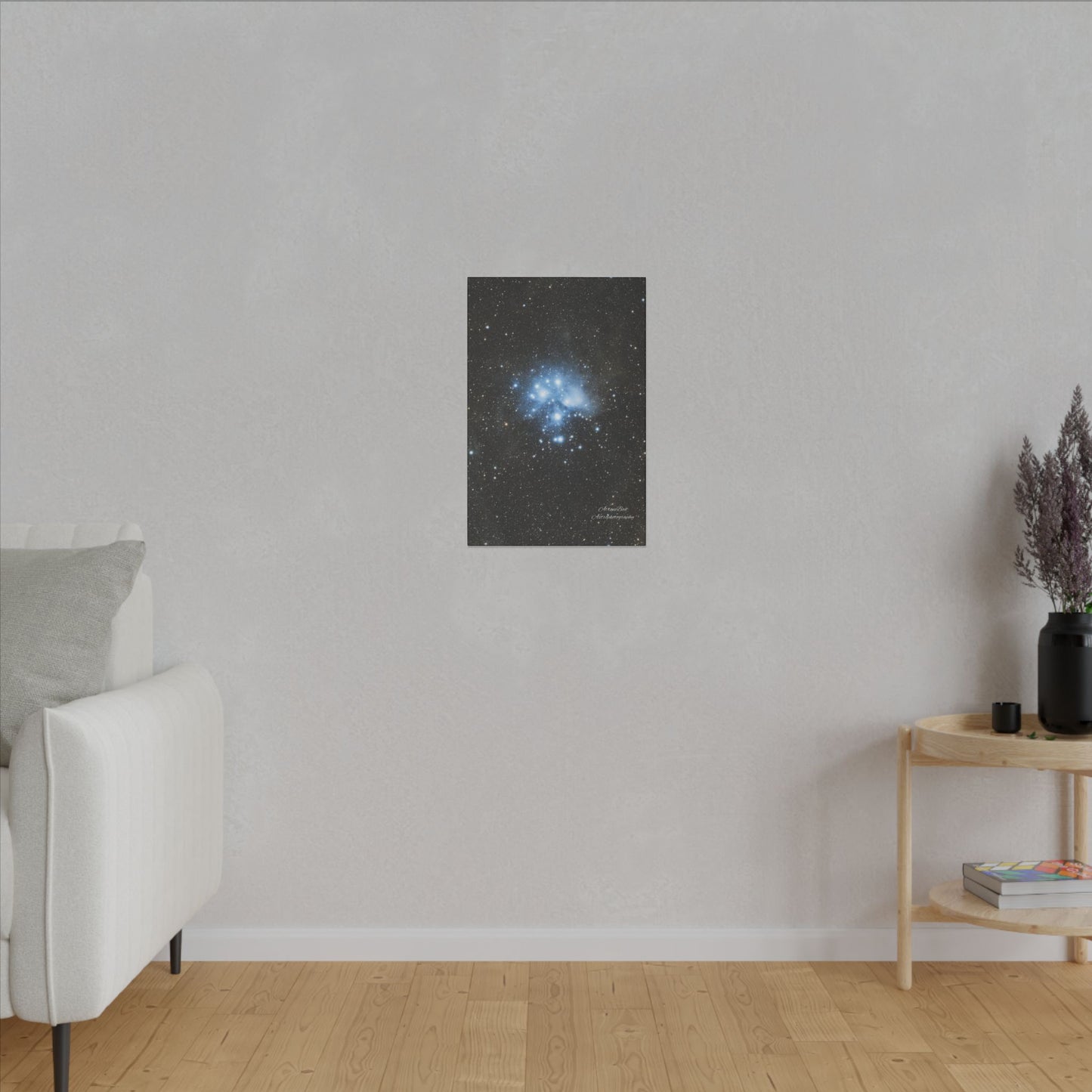 Canvas Print Pleiades Star Cluster created by AstronoBoa