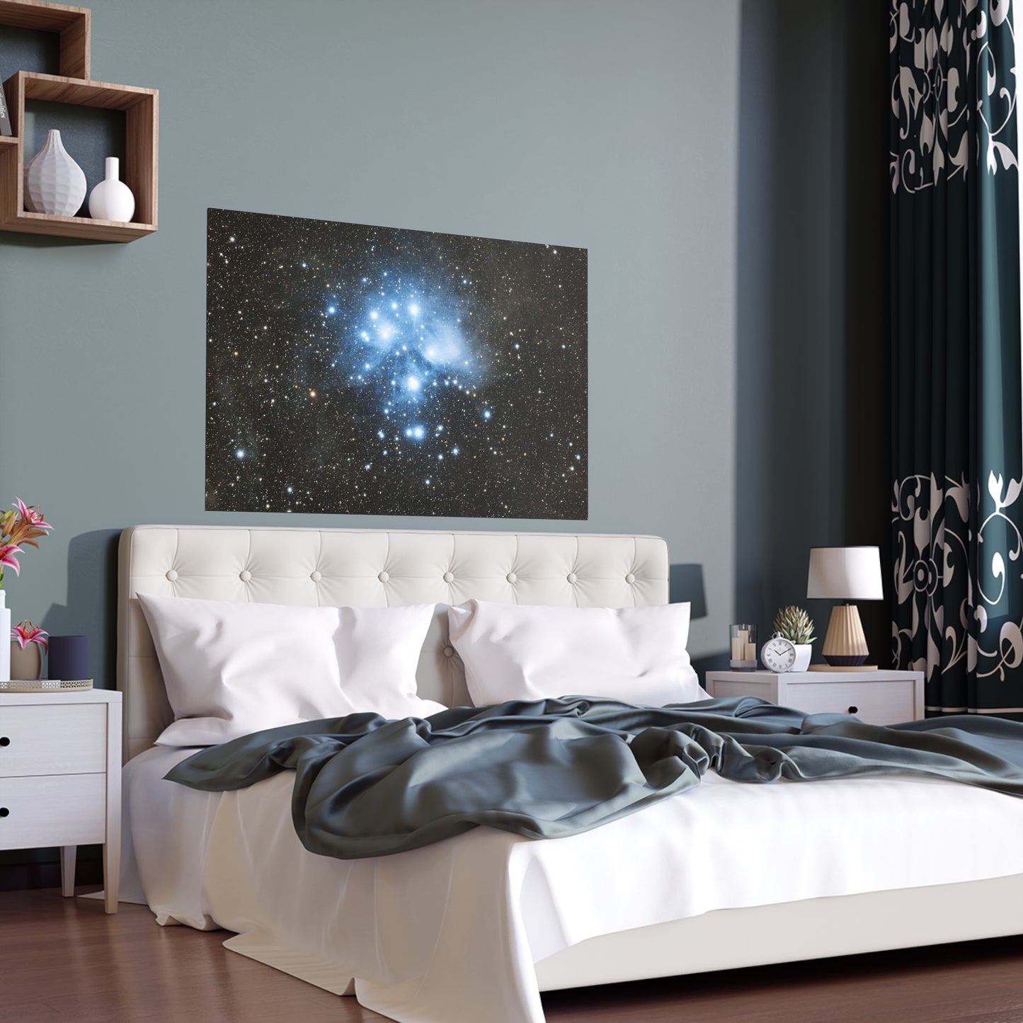 Indoor and Outdoor Silk Poster - The Pleiades by AstronoBoa