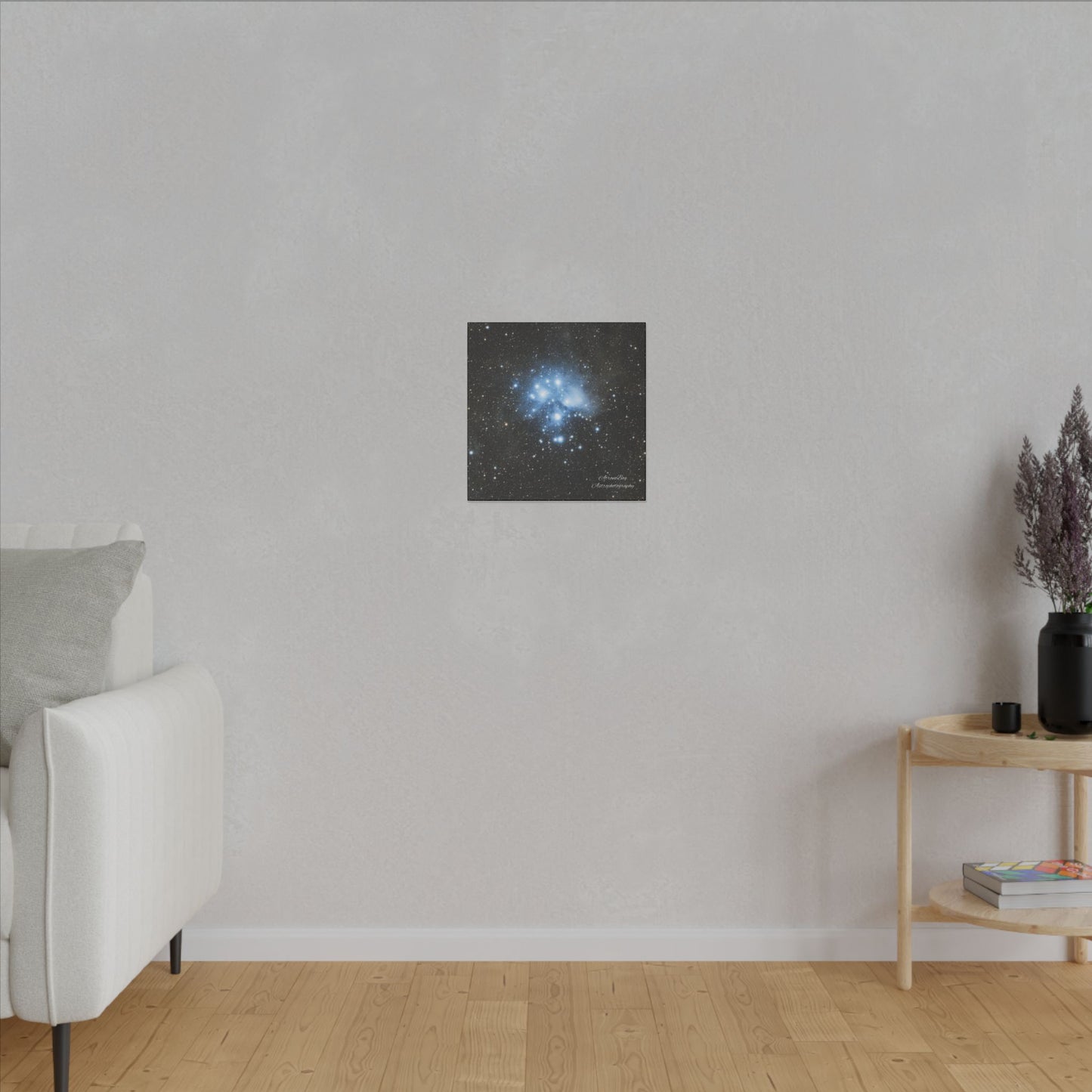 Canvas Print Pleiades Star Cluster created by AstronoBoa