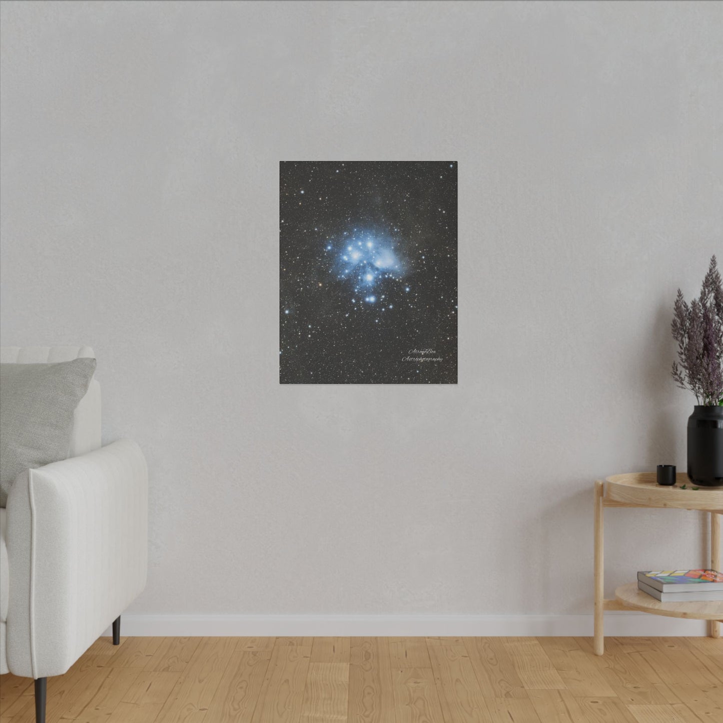 Canvas Print Pleiades Star Cluster created by AstronoBoa