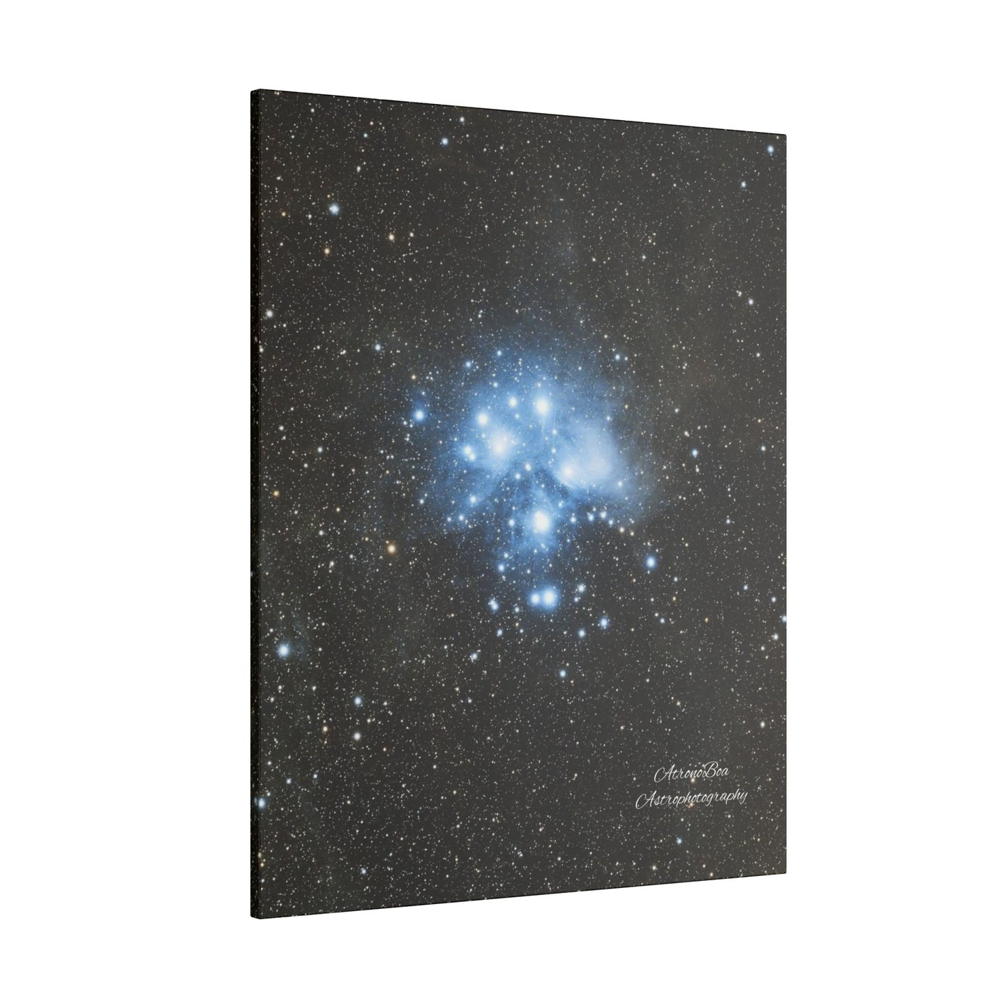 Canvas Print Pleiades Star Cluster created by AstronoBoa