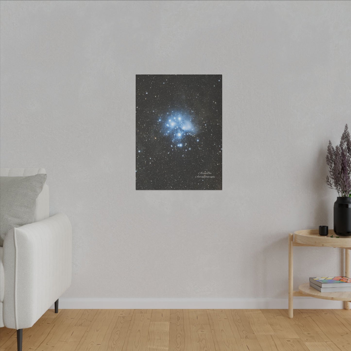 Canvas Print Pleiades Star Cluster created by AstronoBoa