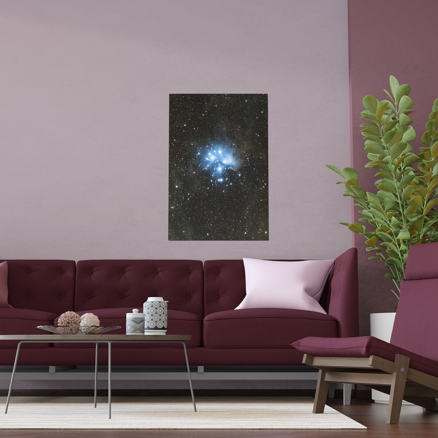 Indoor and Outdoor Silk Poster - The Pleiades by AstronoBoa