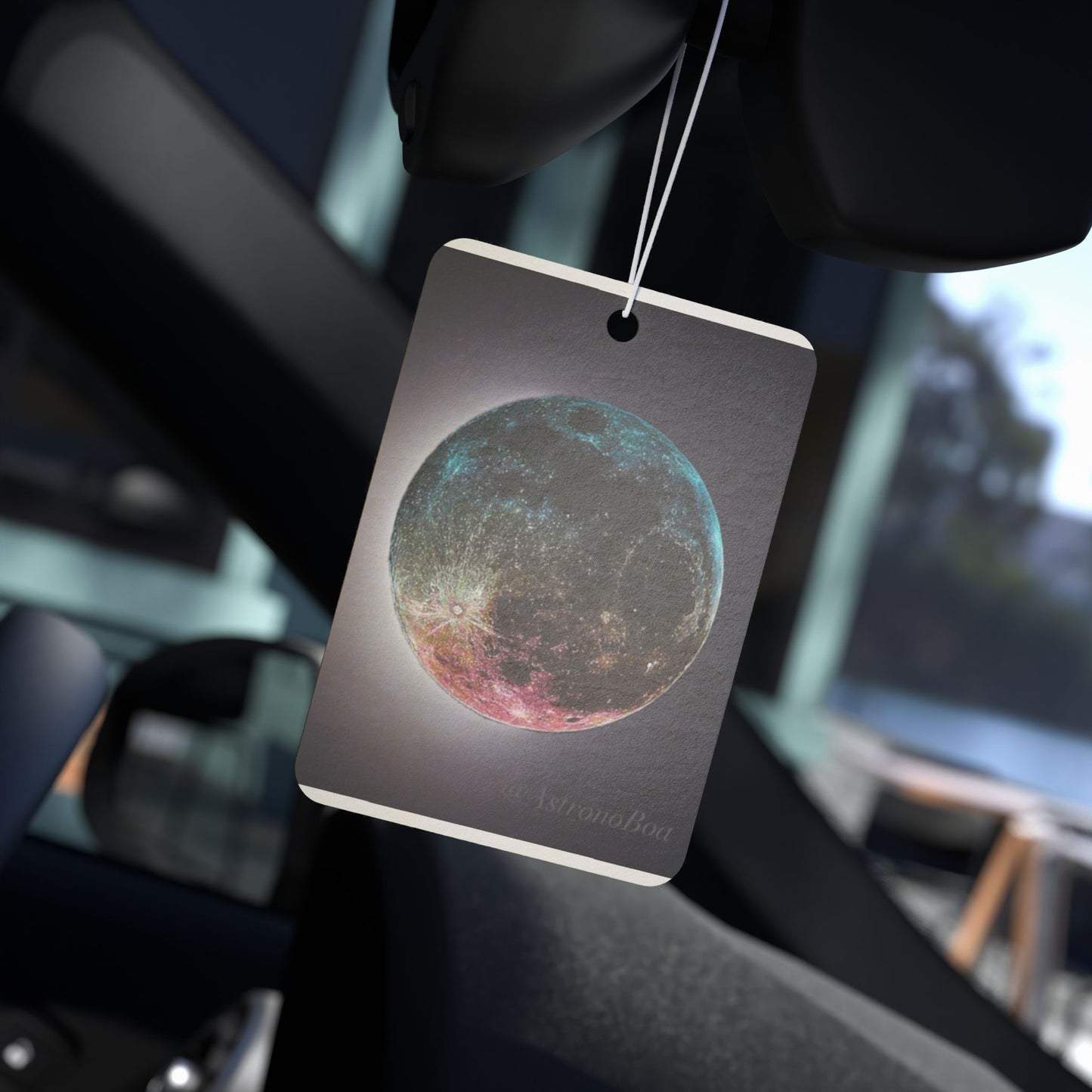 Car Air Freshener Full Moon Art