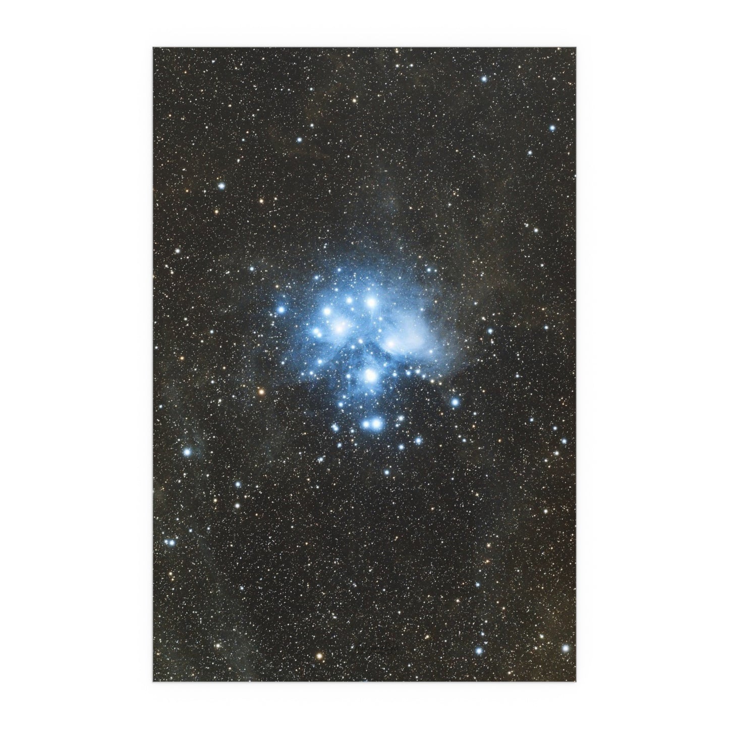 Indoor and Outdoor Silk Poster - The Pleiades by AstronoBoa