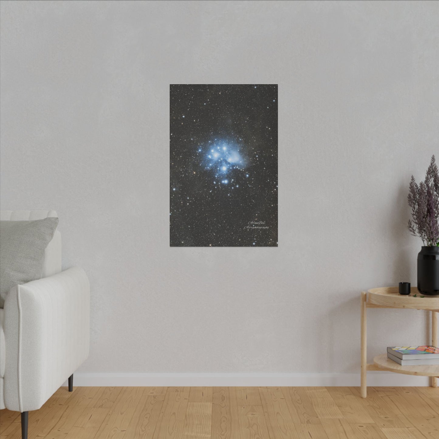 Canvas Print Pleiades Star Cluster created by AstronoBoa